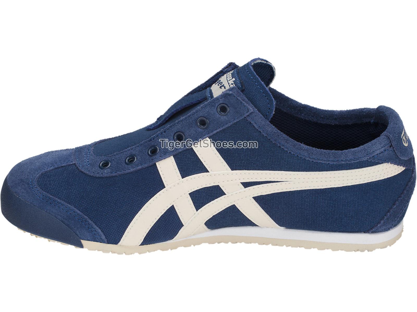 Onitsuka Tiger Mexico 66 Slip-on Midnight Blue/Oatmeal 1183A042-400 Mens Womens Shoes