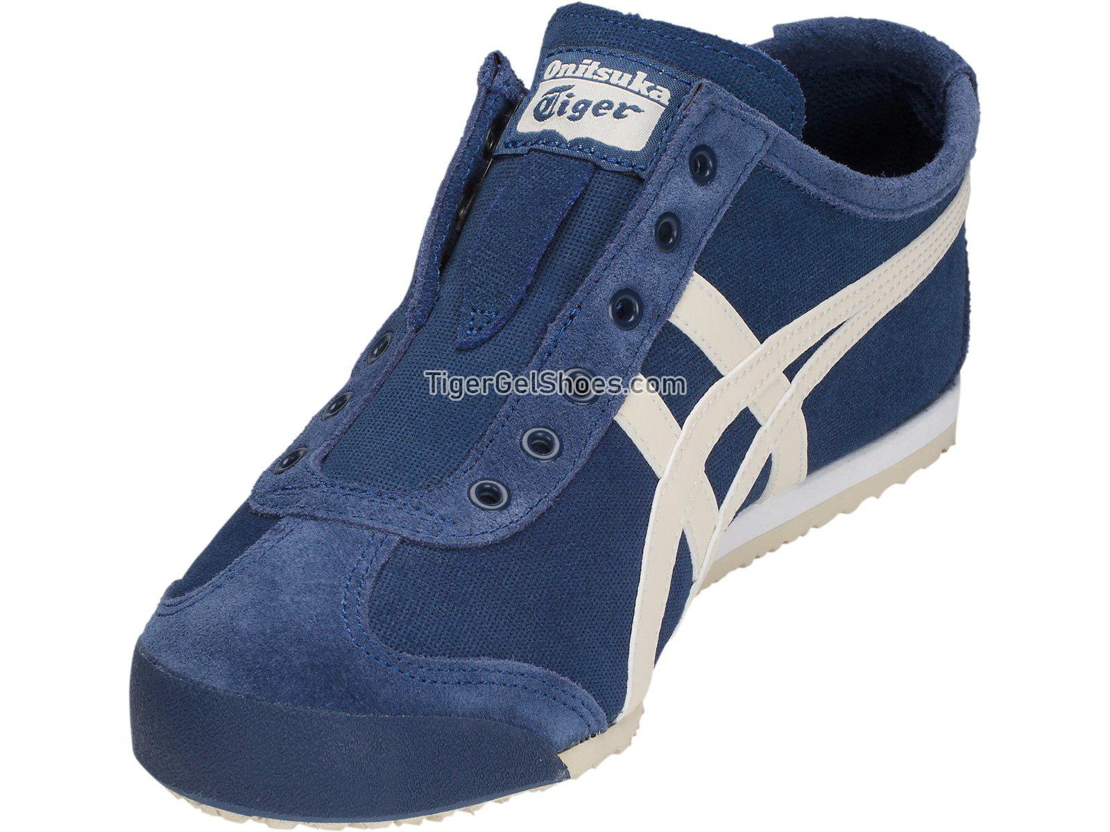 Onitsuka Tiger Mexico 66 Slip-on Midnight Blue/Oatmeal 1183A042-400 Mens Womens Shoes
