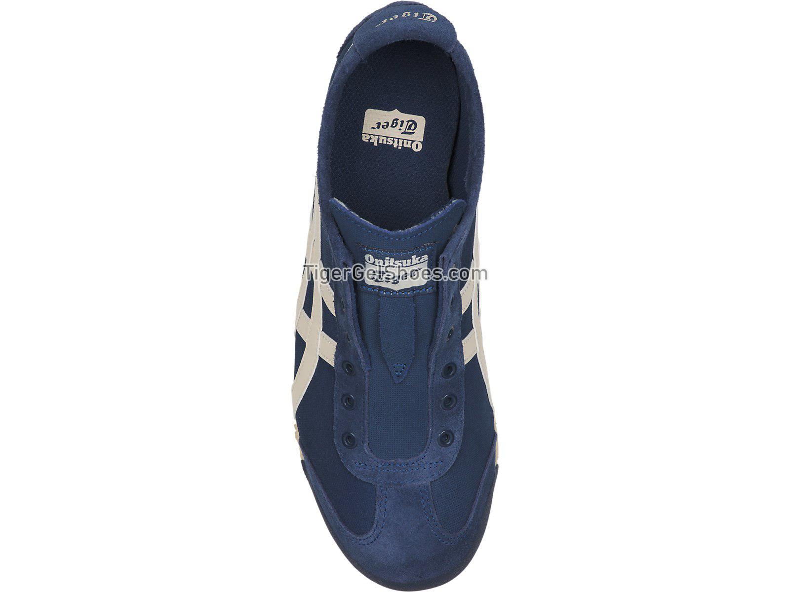 Onitsuka Tiger Mexico 66 Slip-on Midnight Blue/Oatmeal 1183A042-400 Mens Womens Shoes