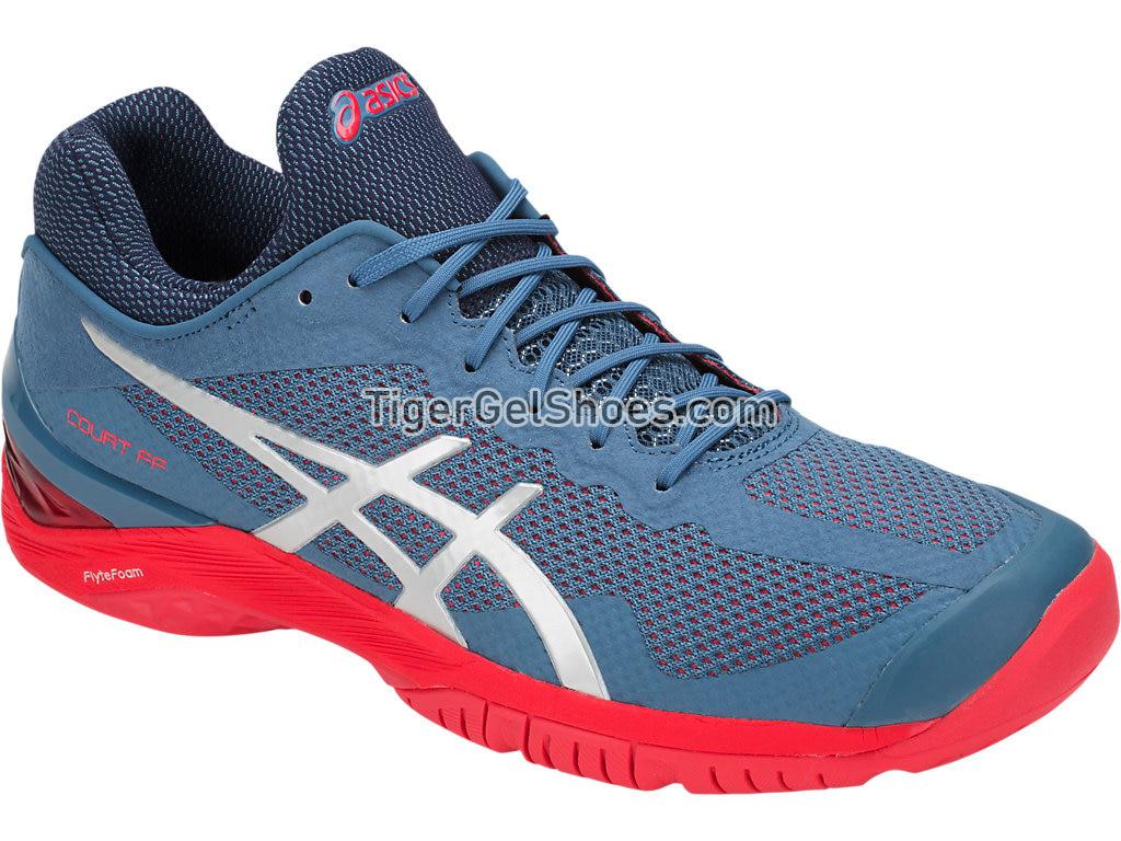 Asics Court FF Azure/Silver E700N-400 Womens Mens Tennis Shoes