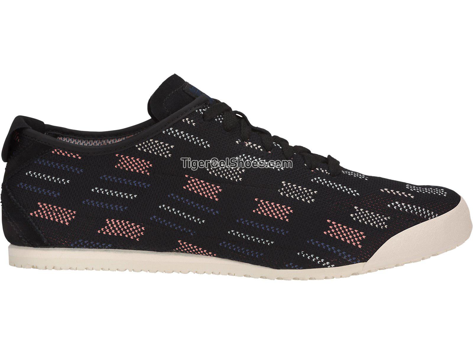 Onitsuka Tiger Mexico 66 Knit Black/Dark Blue D703N-9049 Mens Womens Shoes