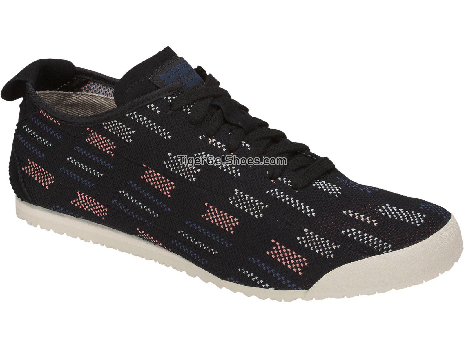 Onitsuka Tiger Mexico 66 Knit Black/Dark Blue D703N-9049 Mens Womens Shoes