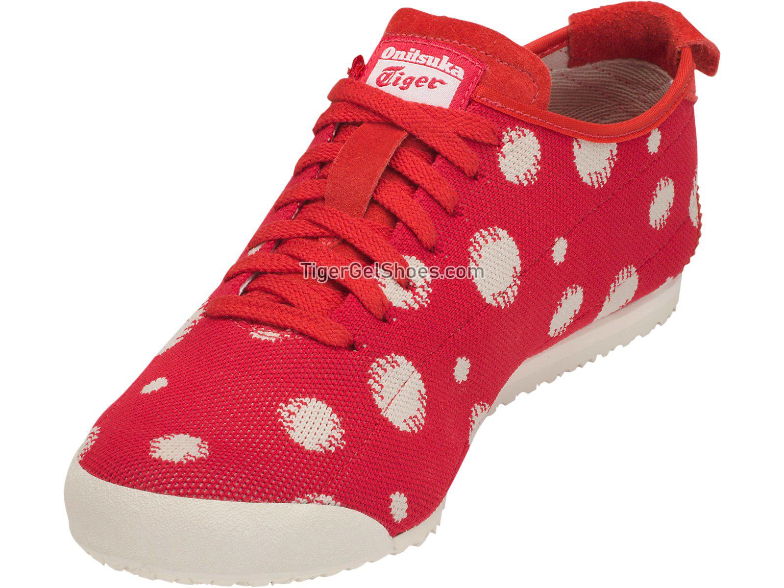 Onitsuka Tiger Mexico 66 Knit Classic Red/Cream D703N-2301 Mens Womens Shoes