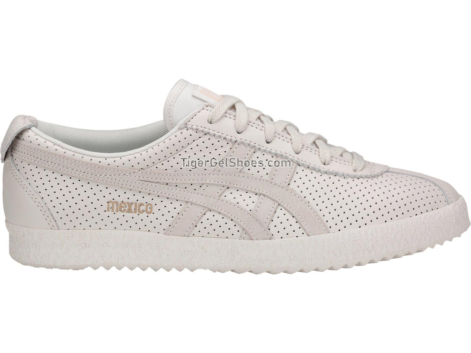 Onitsuka Tiger Mexico Delegation Vaporous Grey/Frosted Almond D808L-9005 Mens Womens Shoes