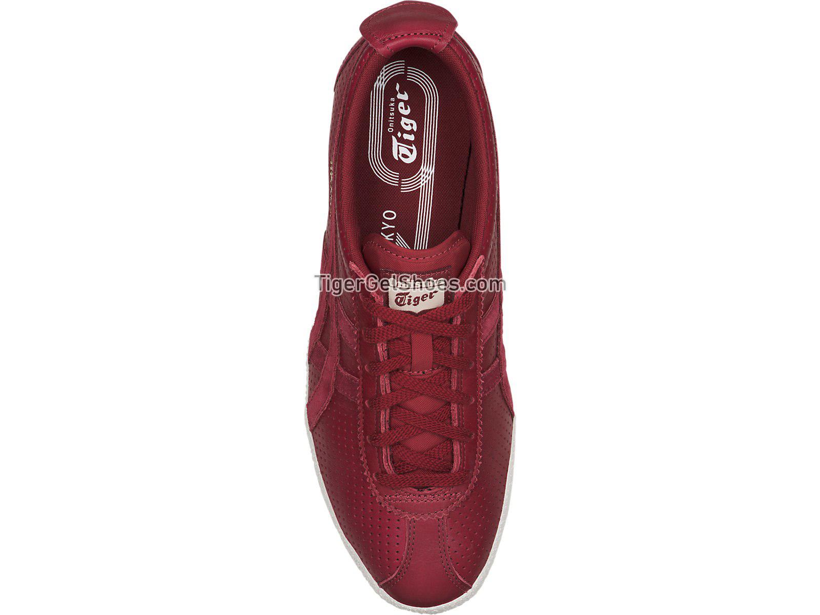 Onitsuka Tiger Mexico Delegation Burgundy/Burgundy D808L-2626 Mens Womens Shoes