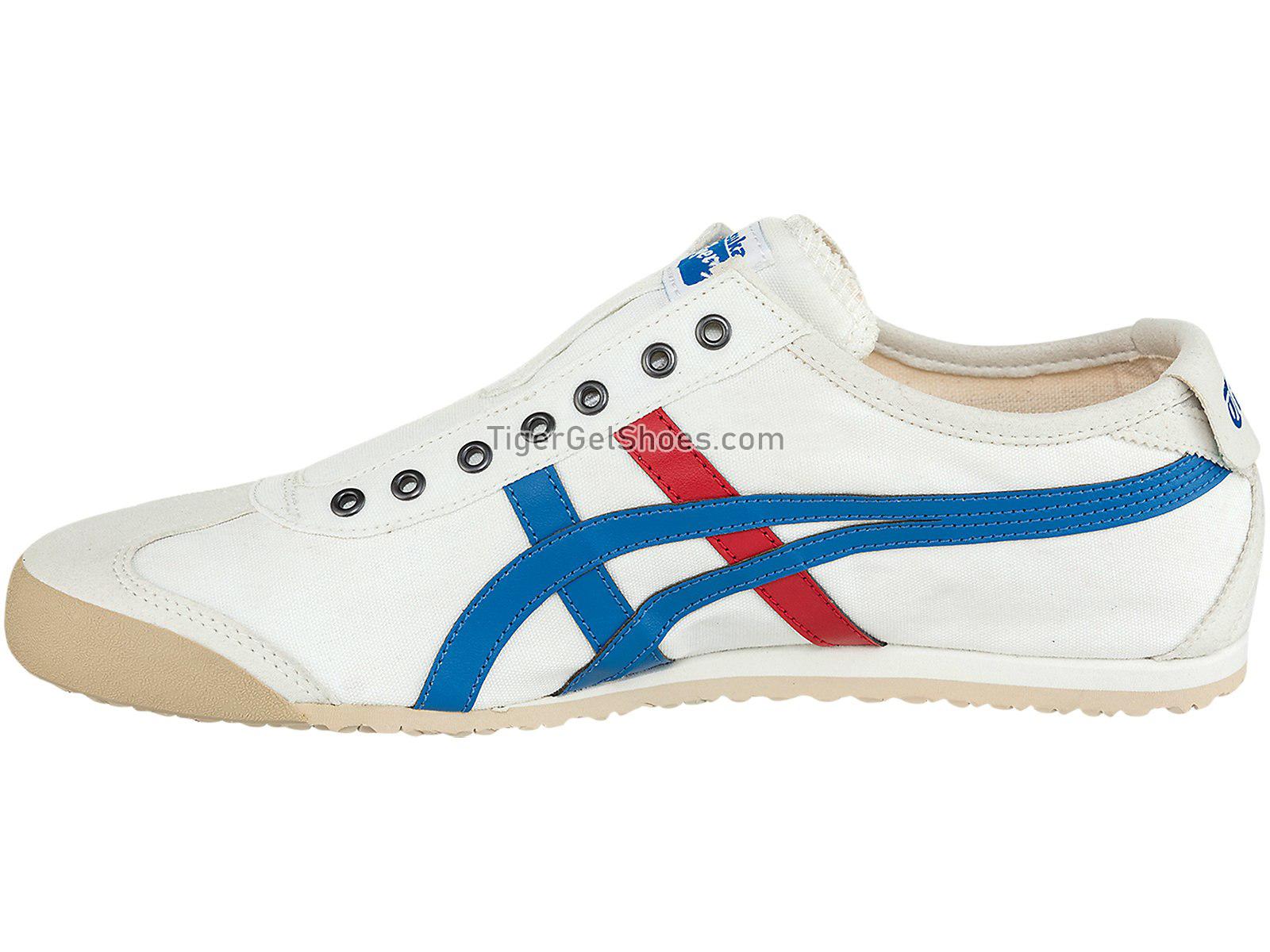 Onitsuka Tiger Mexico 66 Slip-on White/Tricolor D3K0N-0143 Mens Womens Shoes