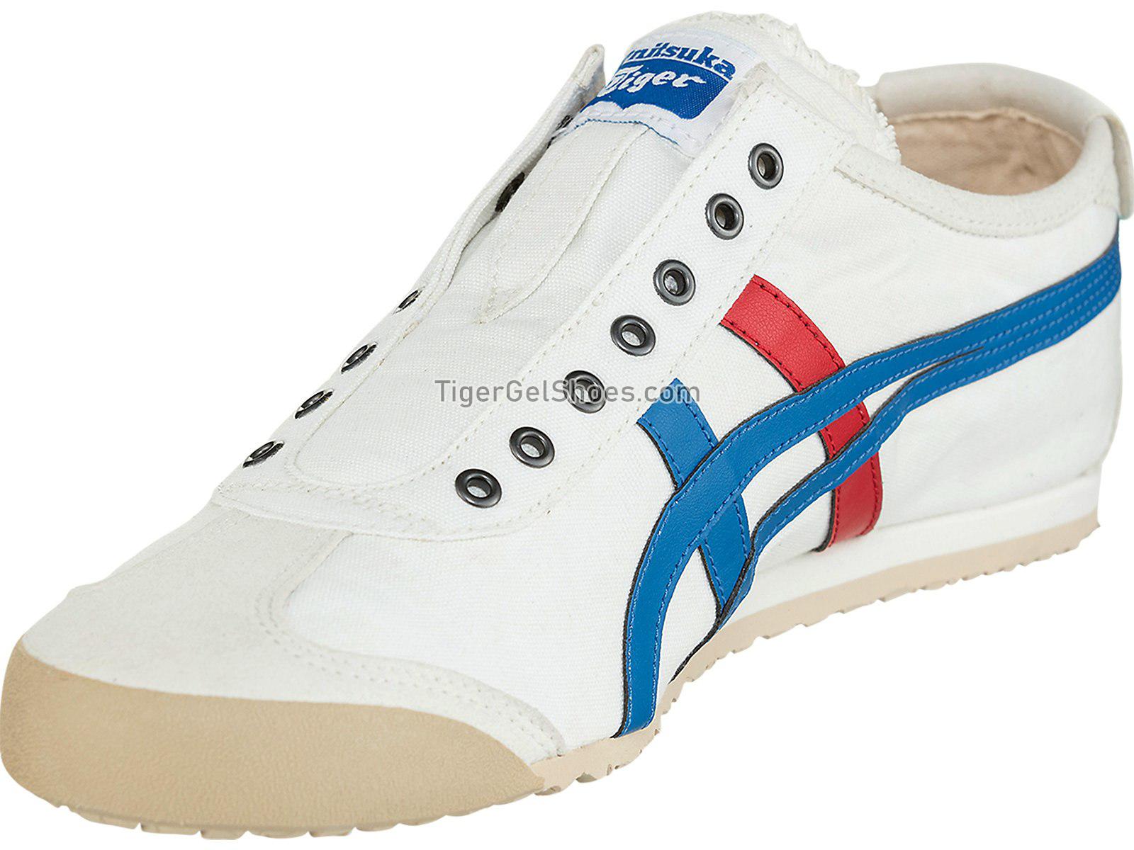 Onitsuka Tiger Mexico 66 Slip-on White/Tricolor D3K0N-0143 Mens Womens Shoes
