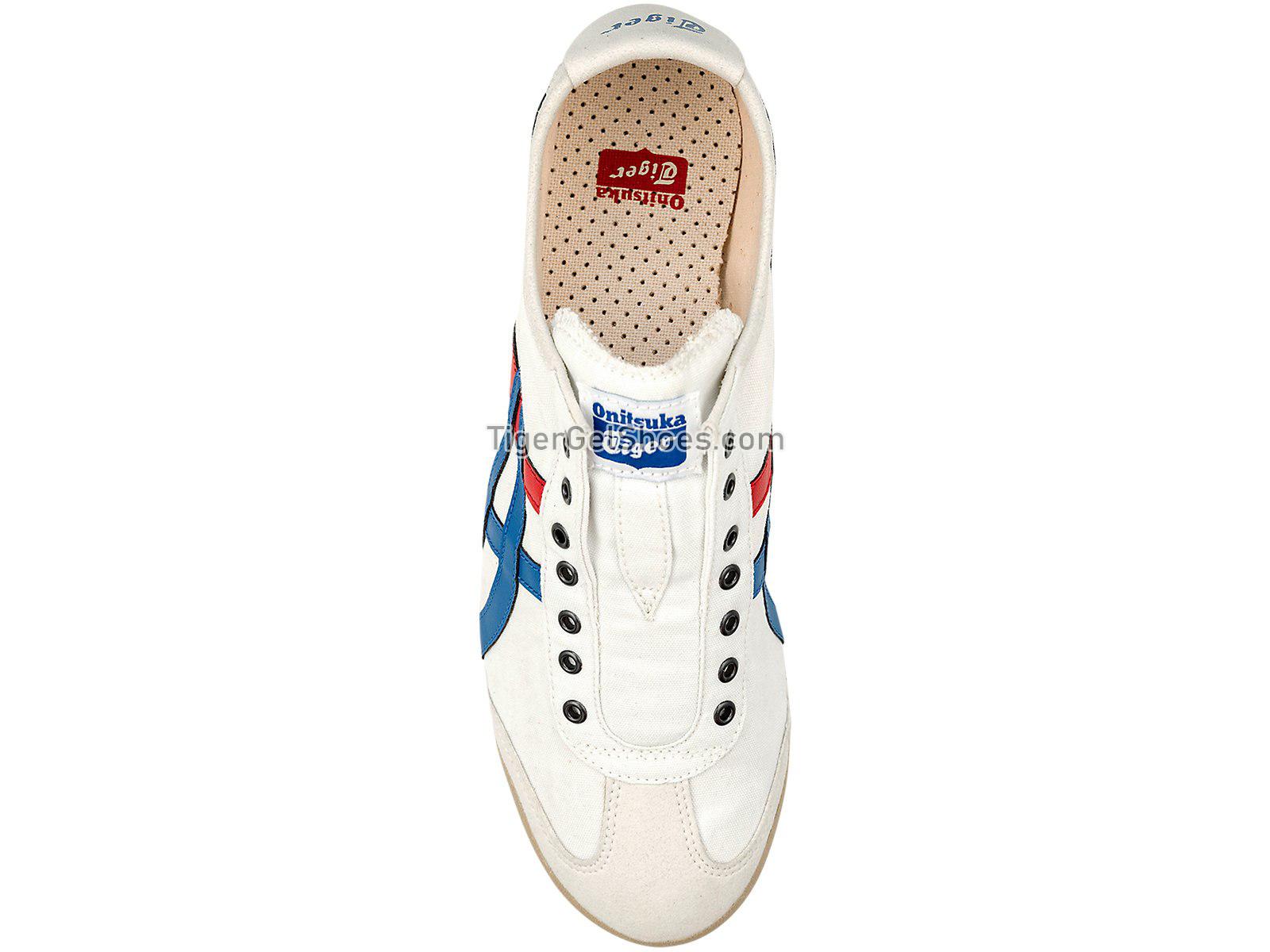 Onitsuka Tiger Mexico 66 Slip-on White/Tricolor D3K0N-0143 Mens Womens Shoes