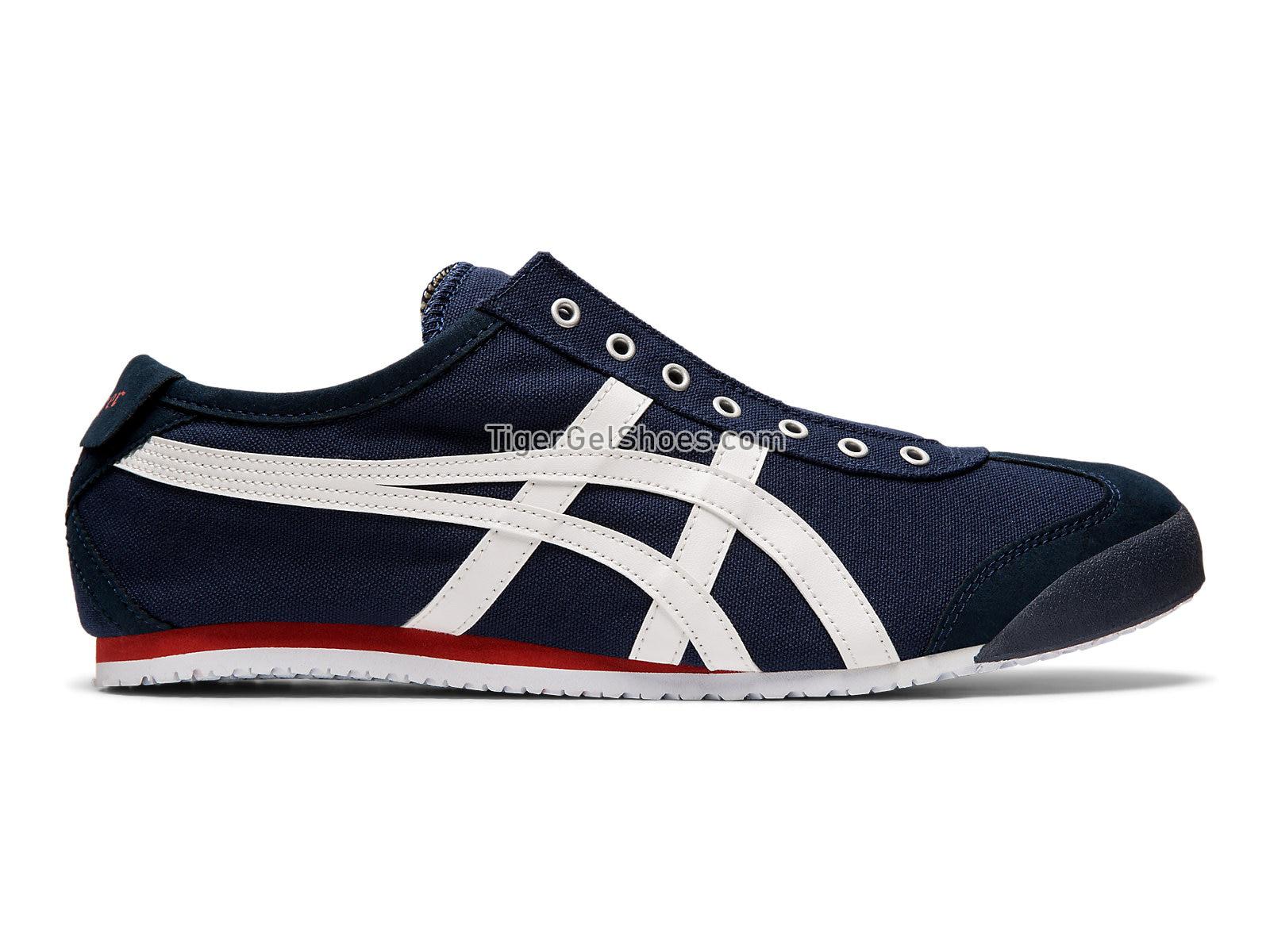 Onitsuka Tiger Mexico 66 Slip-on Navy/Off White D3K0N-5099 Mens Womens Shoes