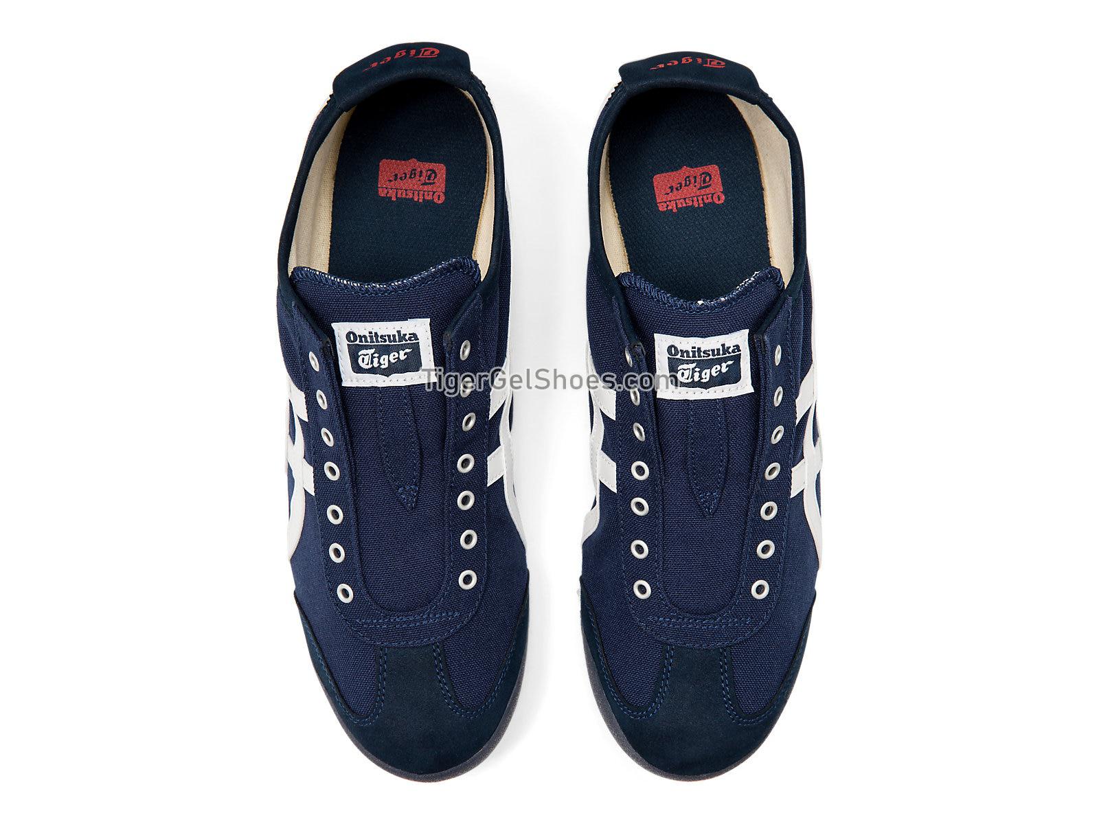 Onitsuka Tiger Mexico 66 Slip-on Navy/Off White D3K0N-5099 Mens Womens Shoes