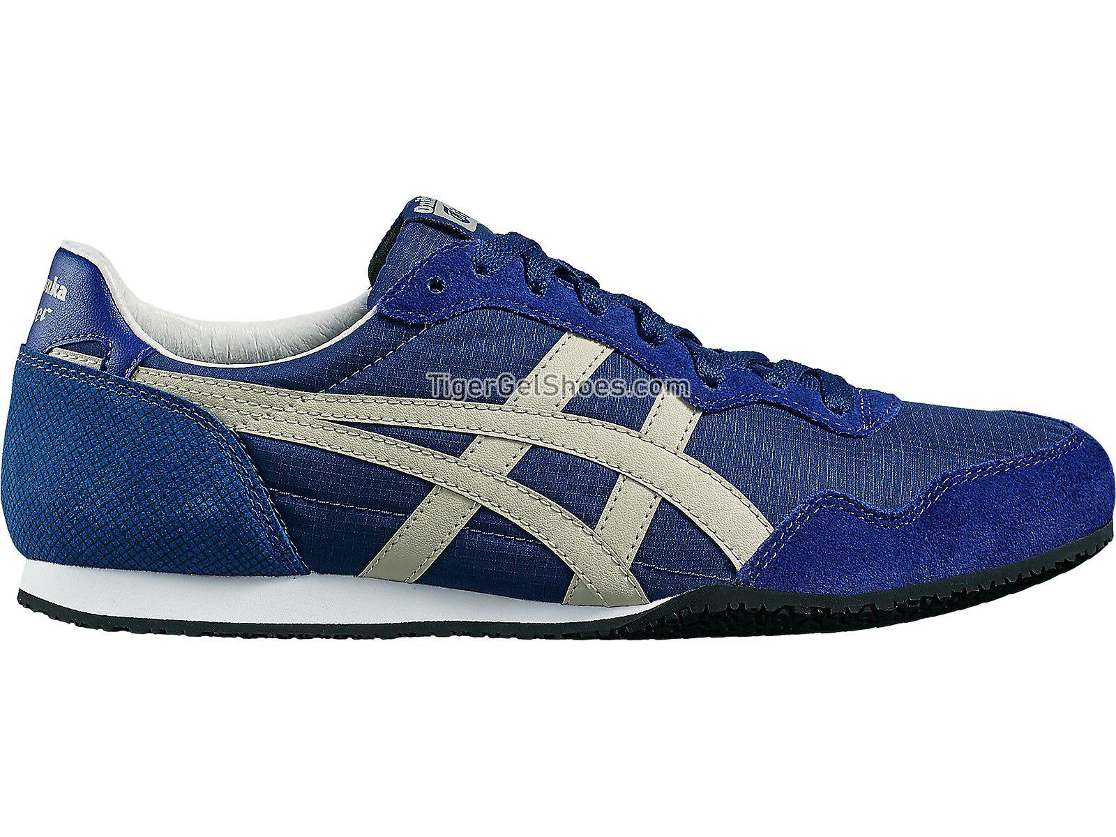 Onitsuka Tiger Serrano Navy Peony/Feather Grey D7L4L-4912 Mens Womens Shoes
