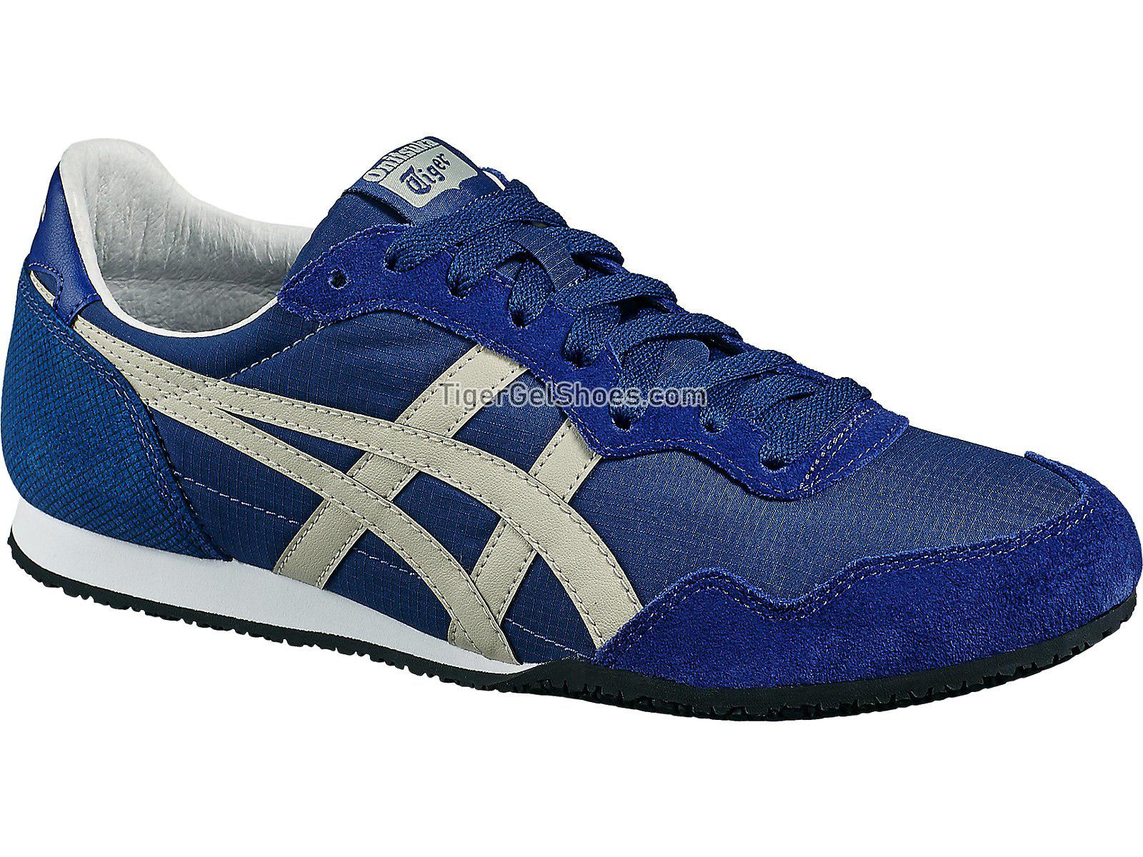 Onitsuka Tiger Serrano Navy Peony/Feather Grey D7L4L-4912 Mens Womens Shoes