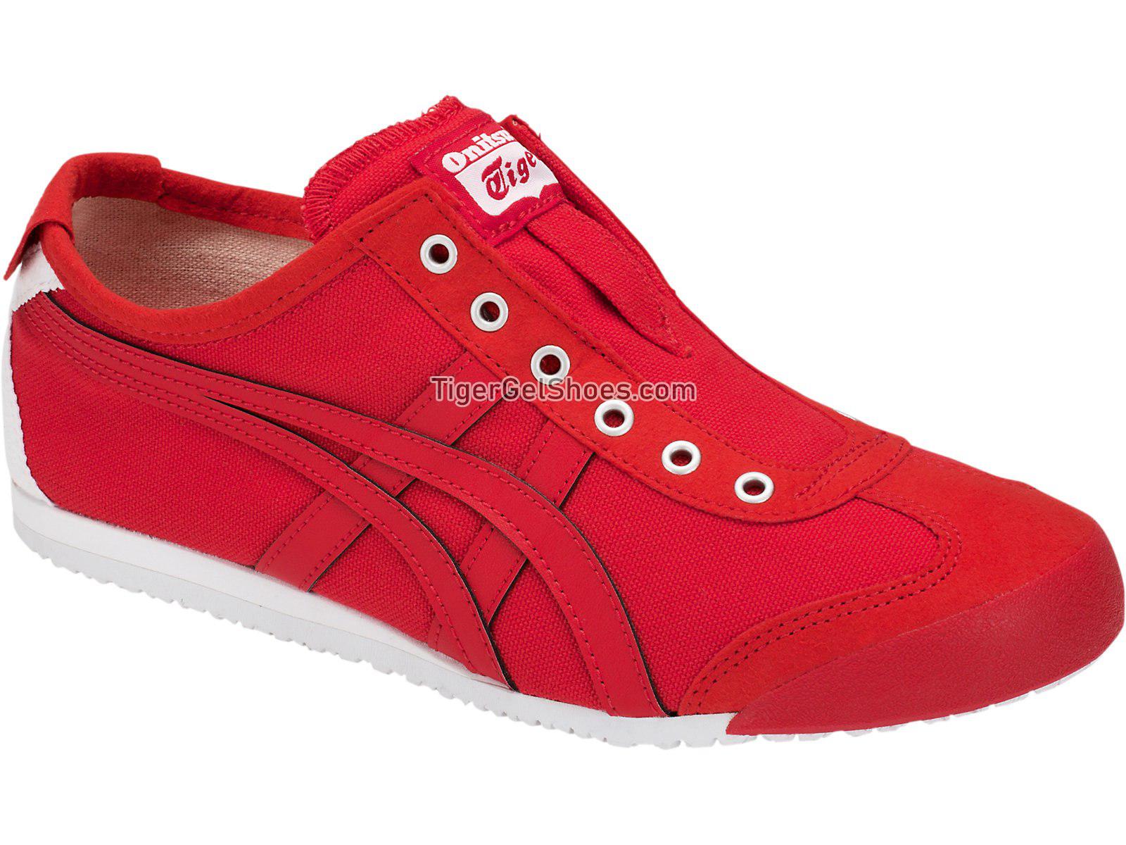 Onitsuka Tiger Mexico 66 Slip-on Classic Red/Classic Red D3K0N-600 Mens Womens Shoes