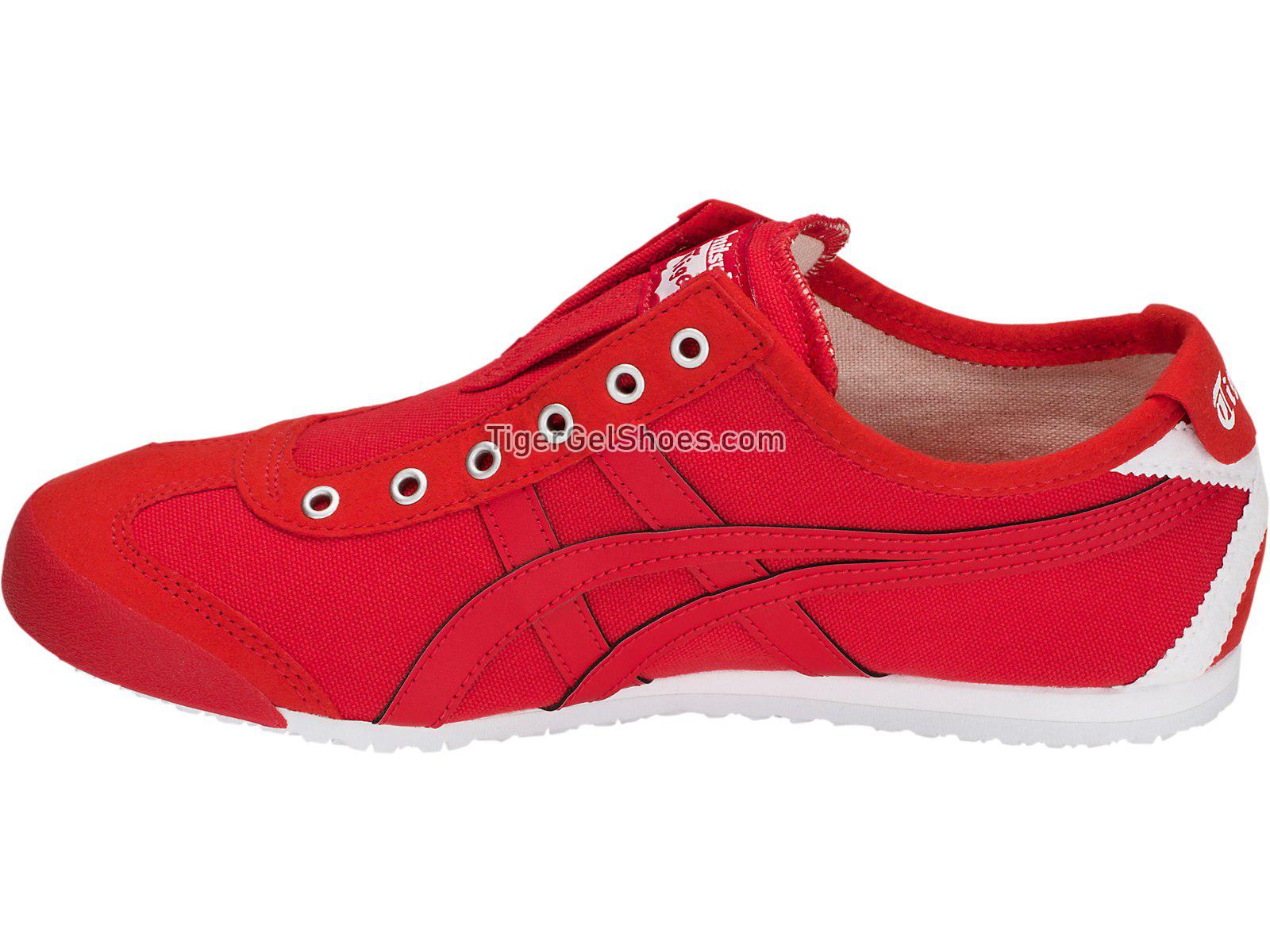 Onitsuka Tiger Mexico 66 Slip-on Classic Red/Classic Red D3K0N-600 Mens Womens Shoes