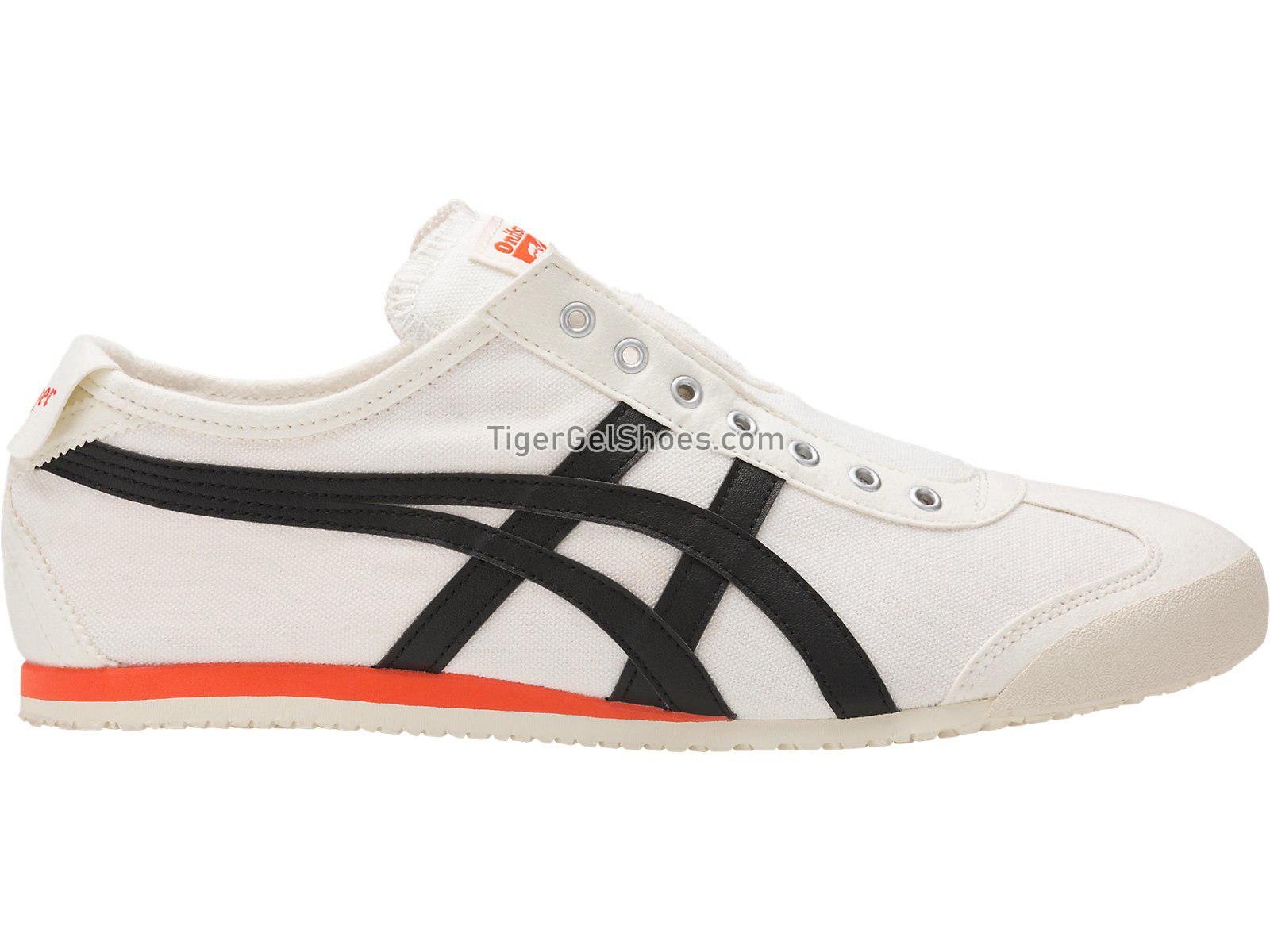 Onitsuka Tiger Mexico 66 Slip-on Cream/Black D3K0N-0090 Mens Womens Shoes