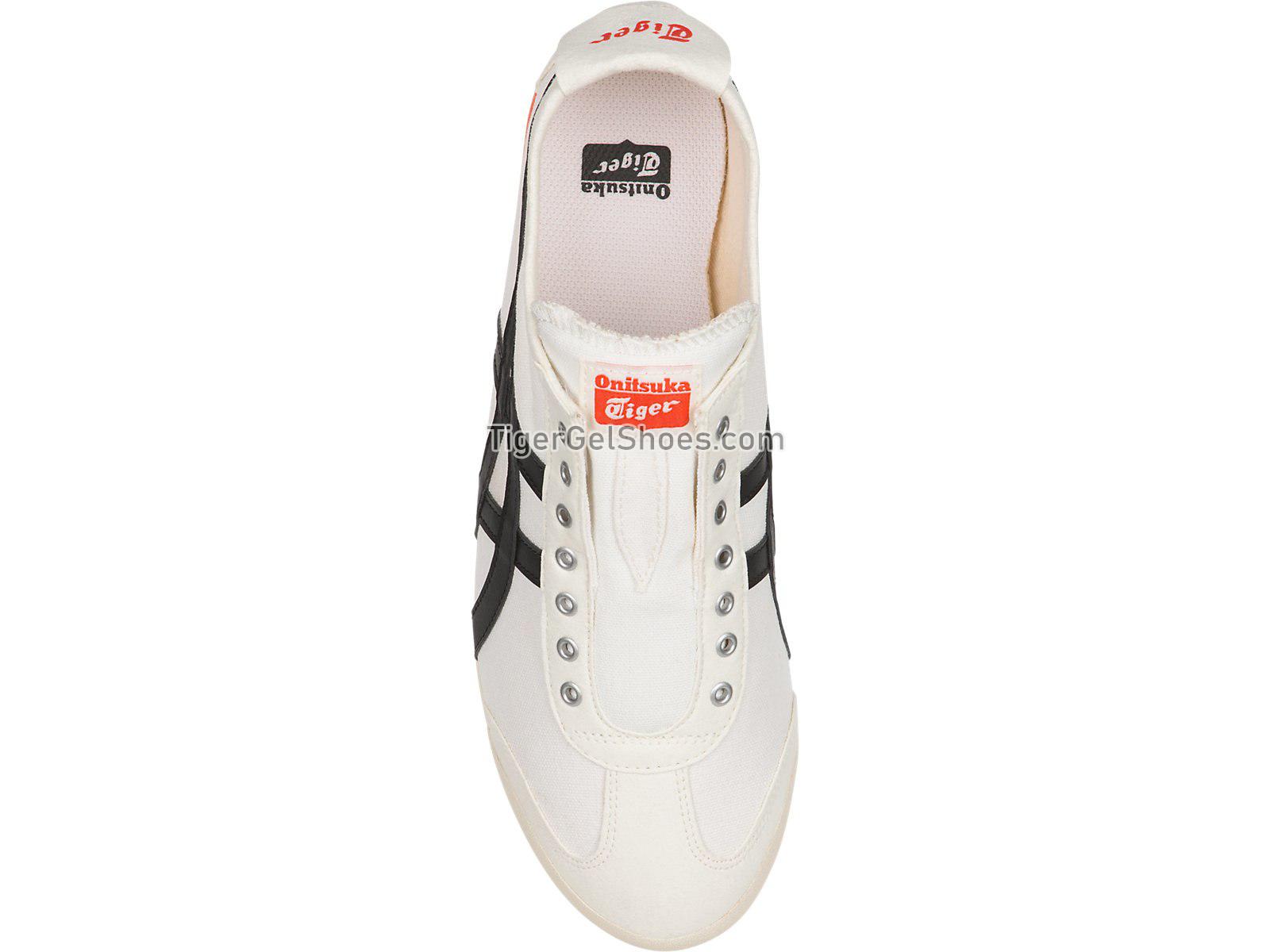 Onitsuka Tiger Mexico 66 Slip-on Cream/Black D3K0N-0090 Mens Womens Shoes