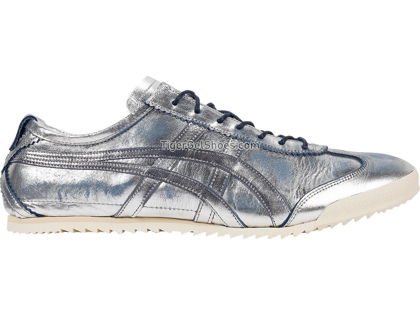 Onitsuka Tiger Mexico 66 Deluxe Silver/Navy TH7S3L-9350 Mens Womens Shoes