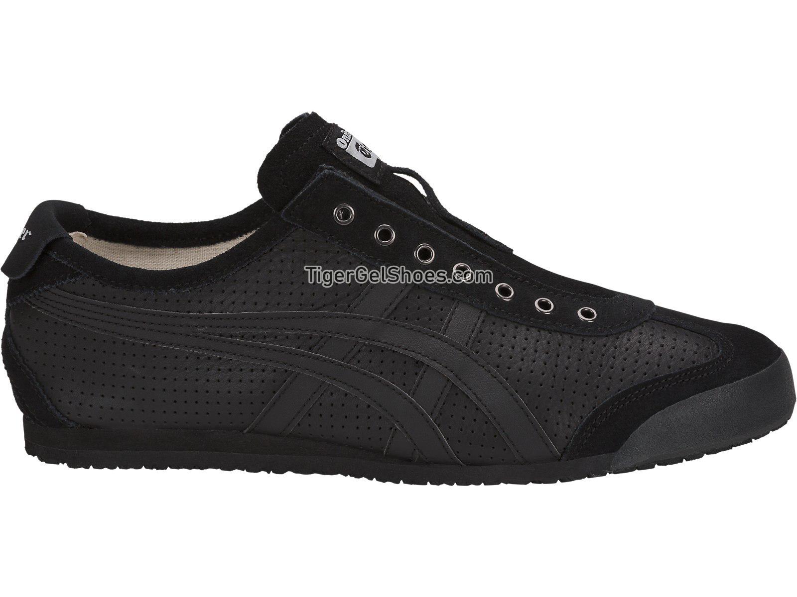 Onitsuka Tiger Mexico 66 Slip-On Black/Black D815L-9090 Mens Womens Shoes