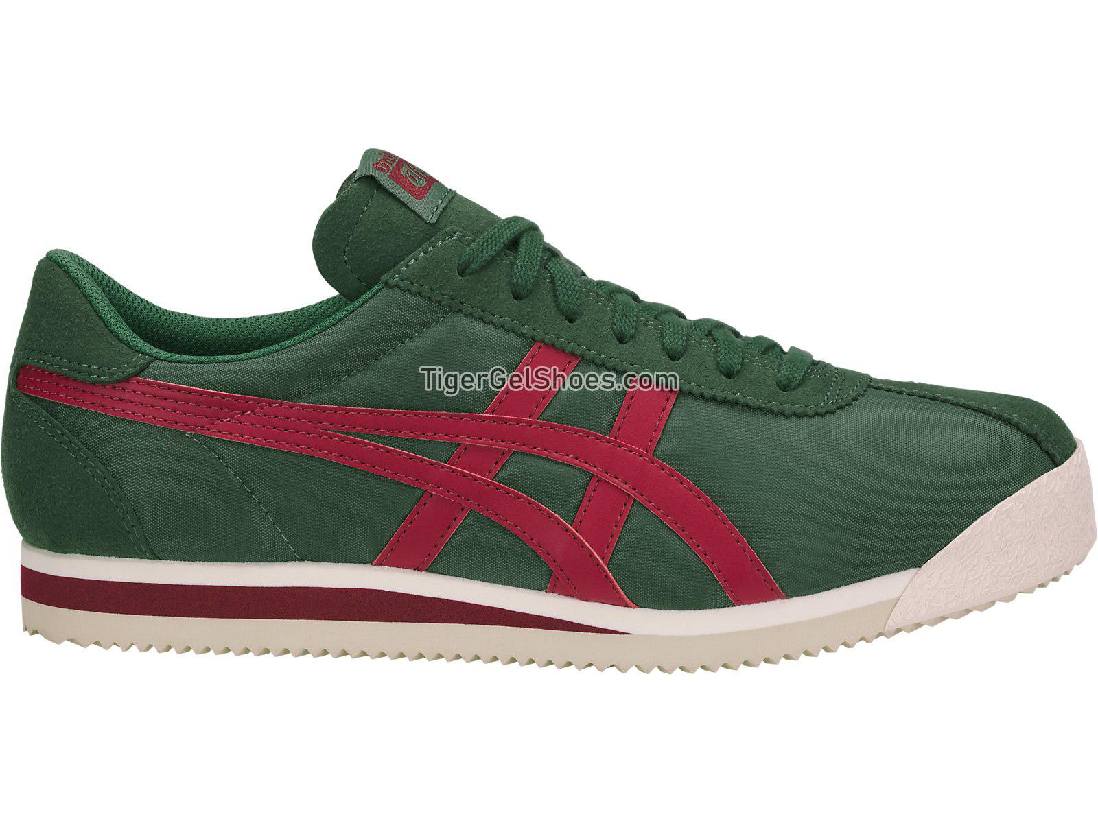 Onitsuka Tiger Tiger Corsair Hunter Green/Biking Red D747N-7926 Mens Womens Shoes
