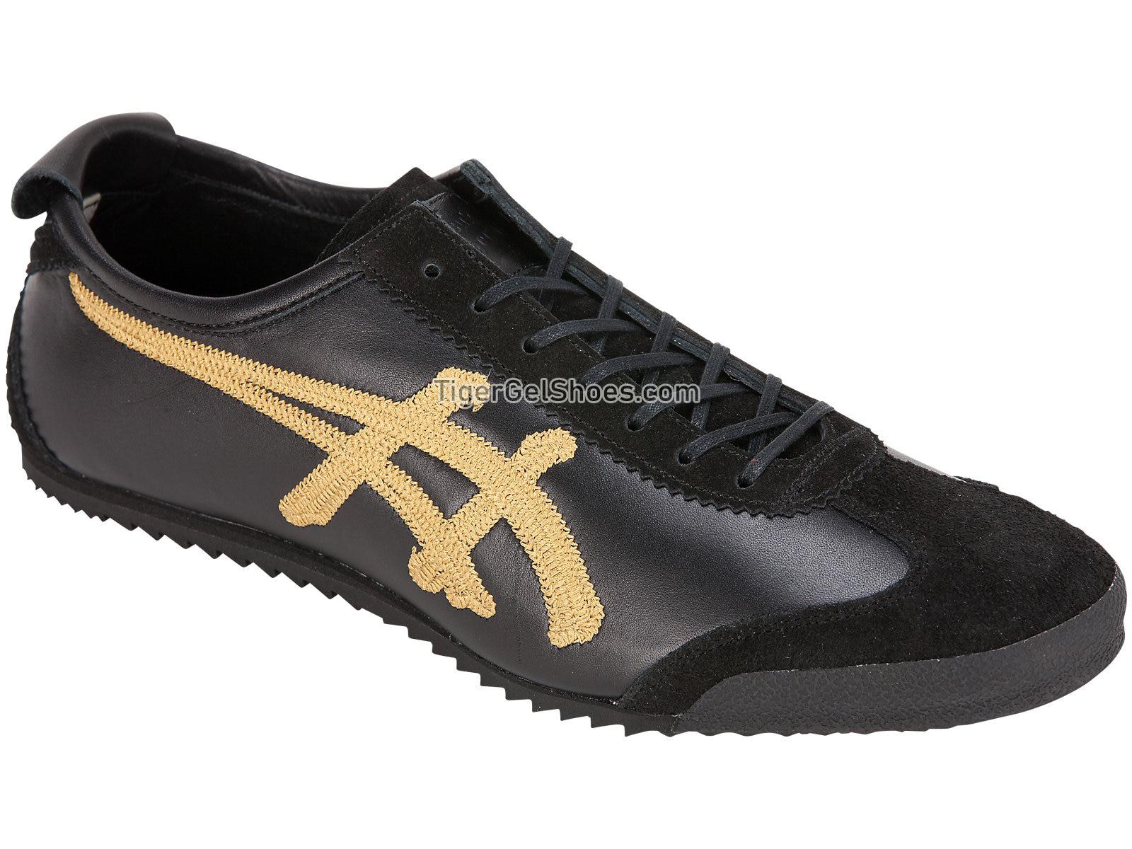 Onitsuka Tiger Mexico 66 Deluxe Black/Gold D7Q4L-9094 Mens Womens Shoes