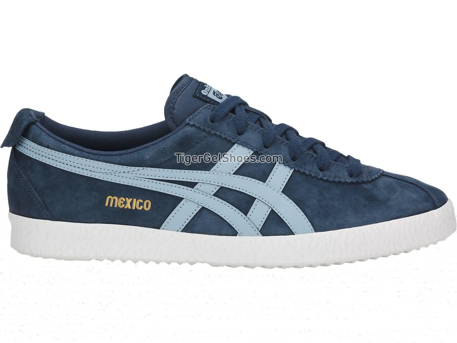 Onitsuka Tiger Mexico Delegation Dark Blue/Smoke Light Blue D6E7L-4944 Mens Womens Shoes