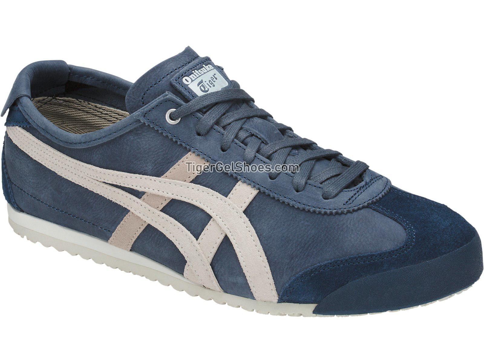 Onitsuka Tiger Mexico 66 Dark Blue/Vaporous Grey D832L-4990 Mens Womens Shoes