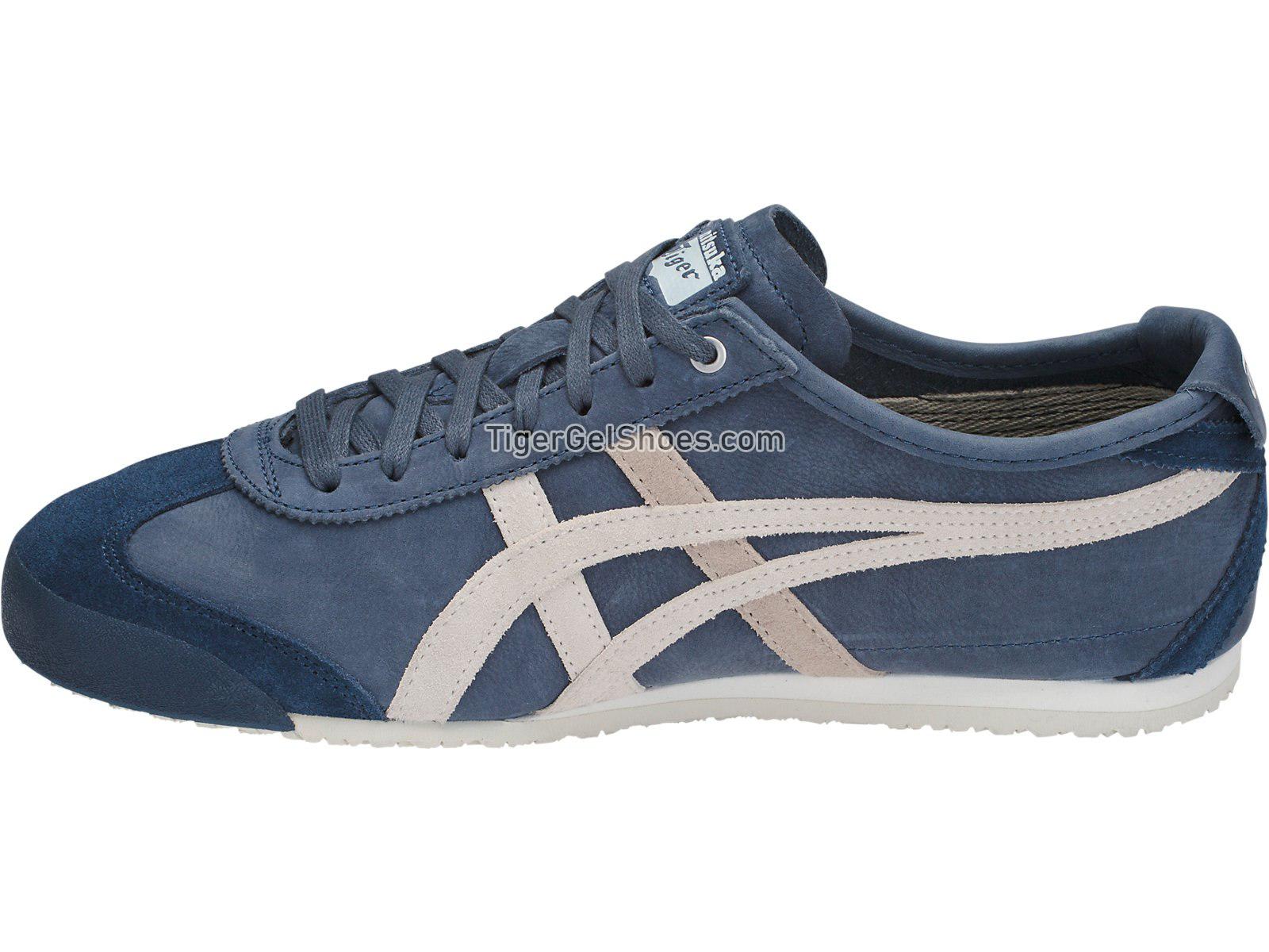 Onitsuka Tiger Mexico 66 Dark Blue/Vaporous Grey D832L-4990 Mens Womens Shoes