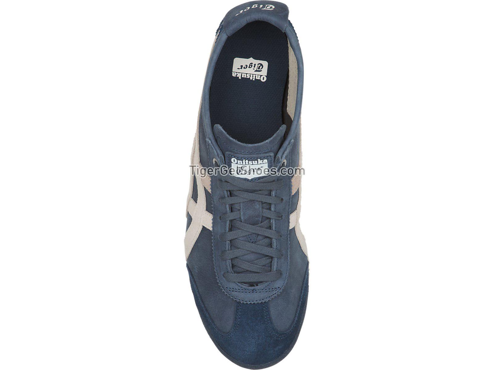 Onitsuka Tiger Mexico 66 Dark Blue/Vaporous Grey D832L-4990 Mens Womens Shoes