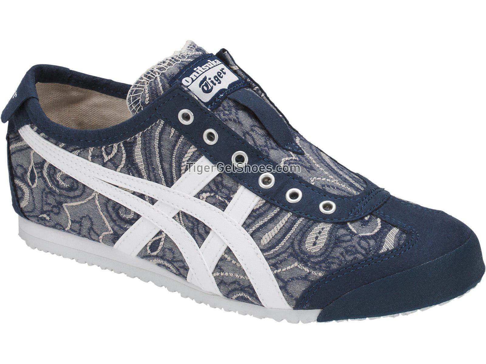 Onitsuka Tiger Mexico 66 Slip-on Dark Blue/White D864N-4901 Womens Shoes