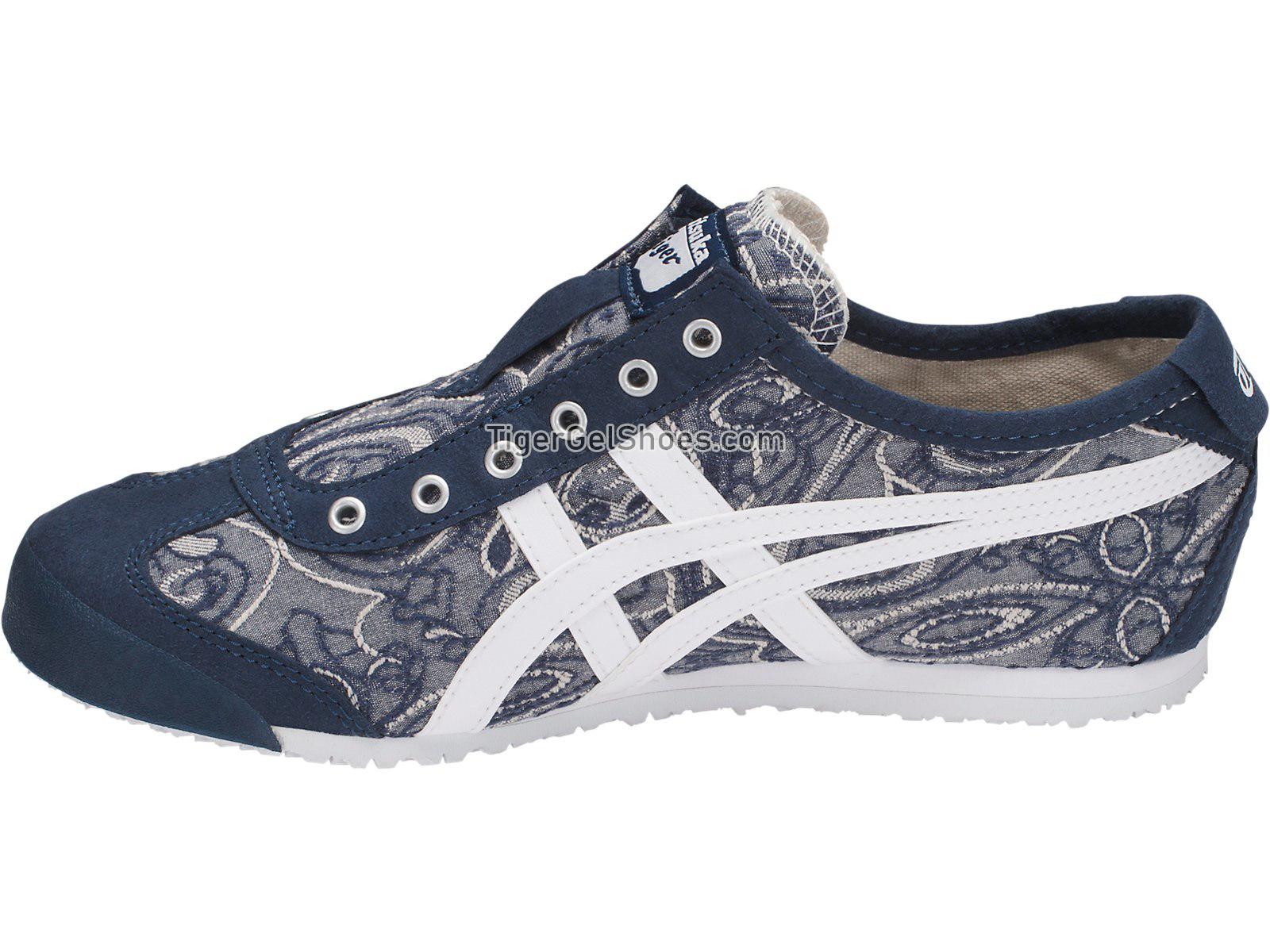 Onitsuka Tiger Mexico 66 Slip-on Dark Blue/White D864N-4901 Womens Shoes