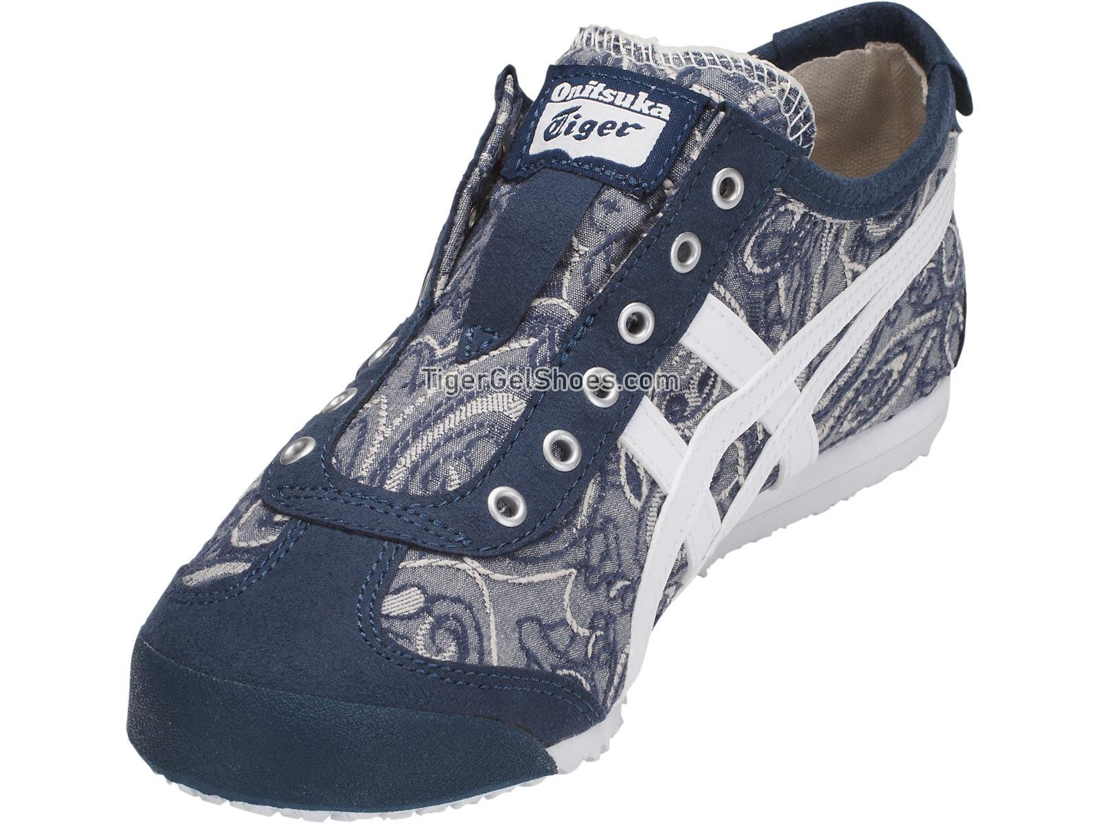 Onitsuka Tiger Mexico 66 Slip-on Dark Blue/White D864N-4901 Womens Shoes