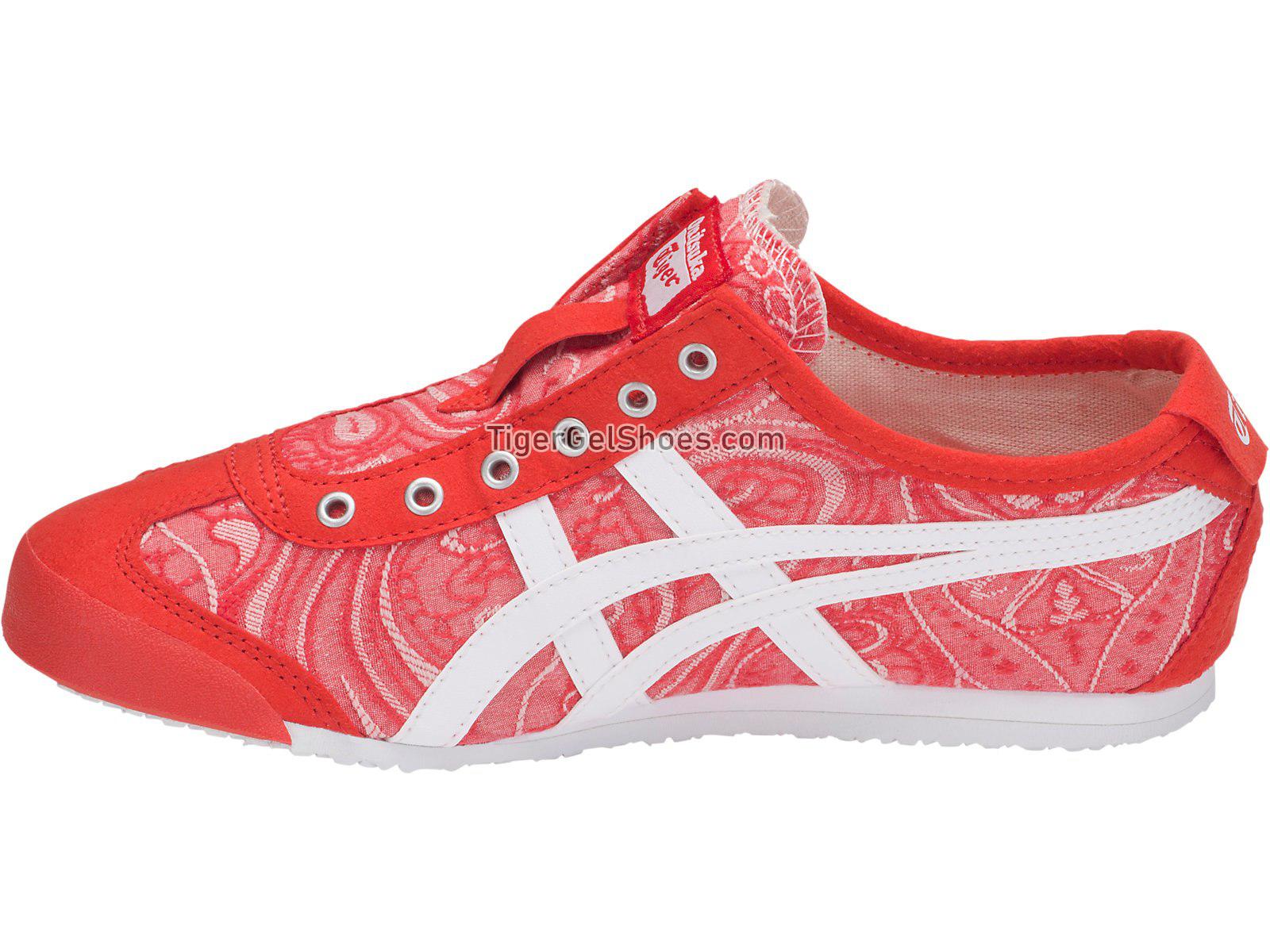 Onitsuka Tiger Mexico 66 Slip-on Cherry Tomato/White D864N-0601 Womens Shoes