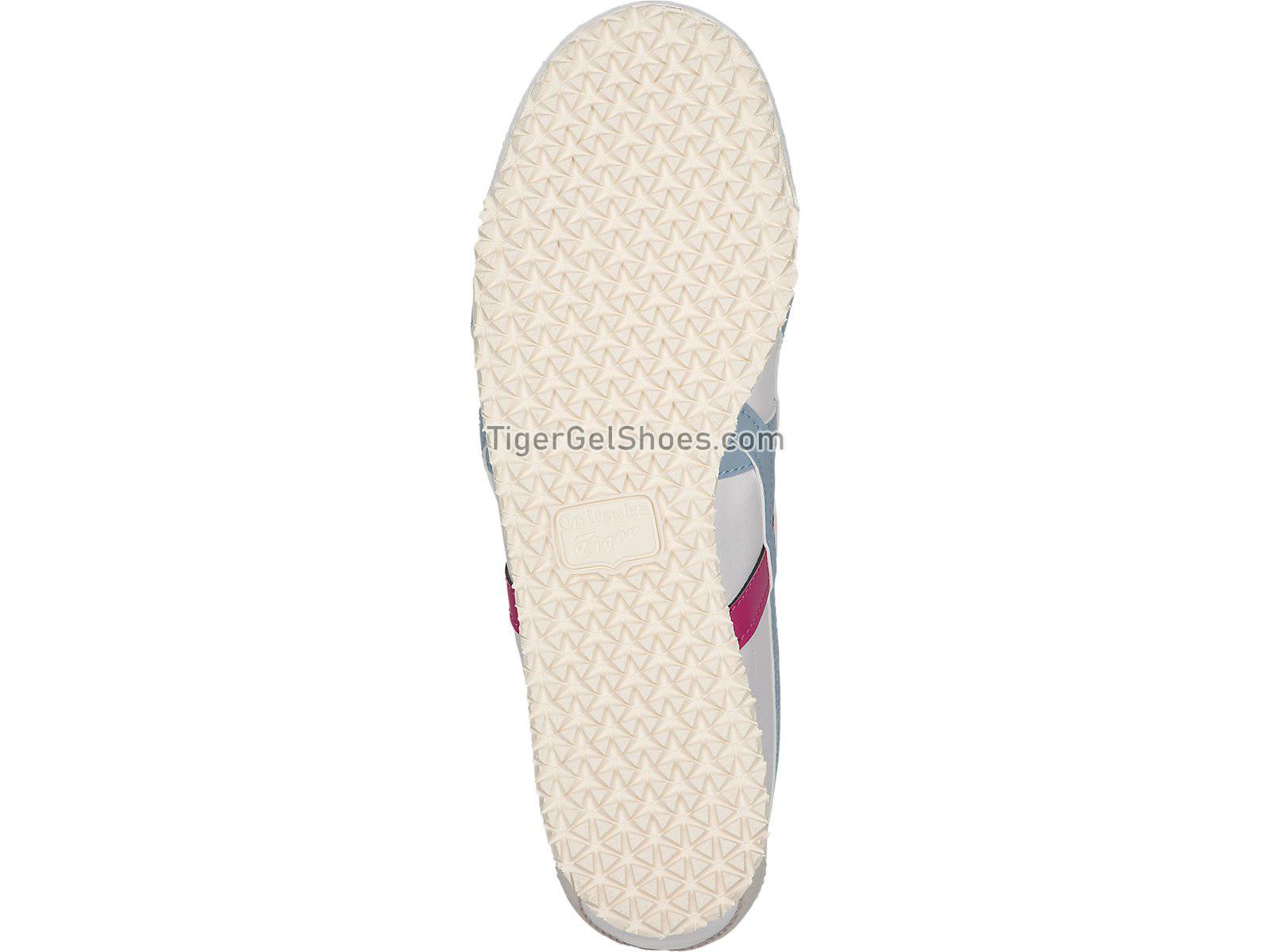 Onitsuka Tiger Mexico 66 White/Smoke Light Blue HL474-0140 Womens Shoes