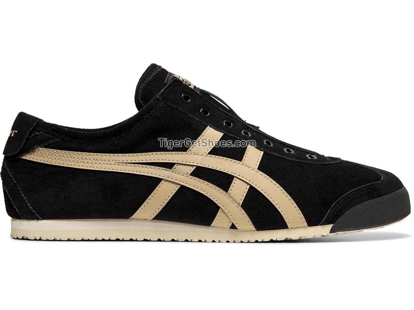 Onitsuka Tiger MEXICO 66 SLIP-ON Black/Wood Crepe 1183A438-001 Mens Womens Shoes