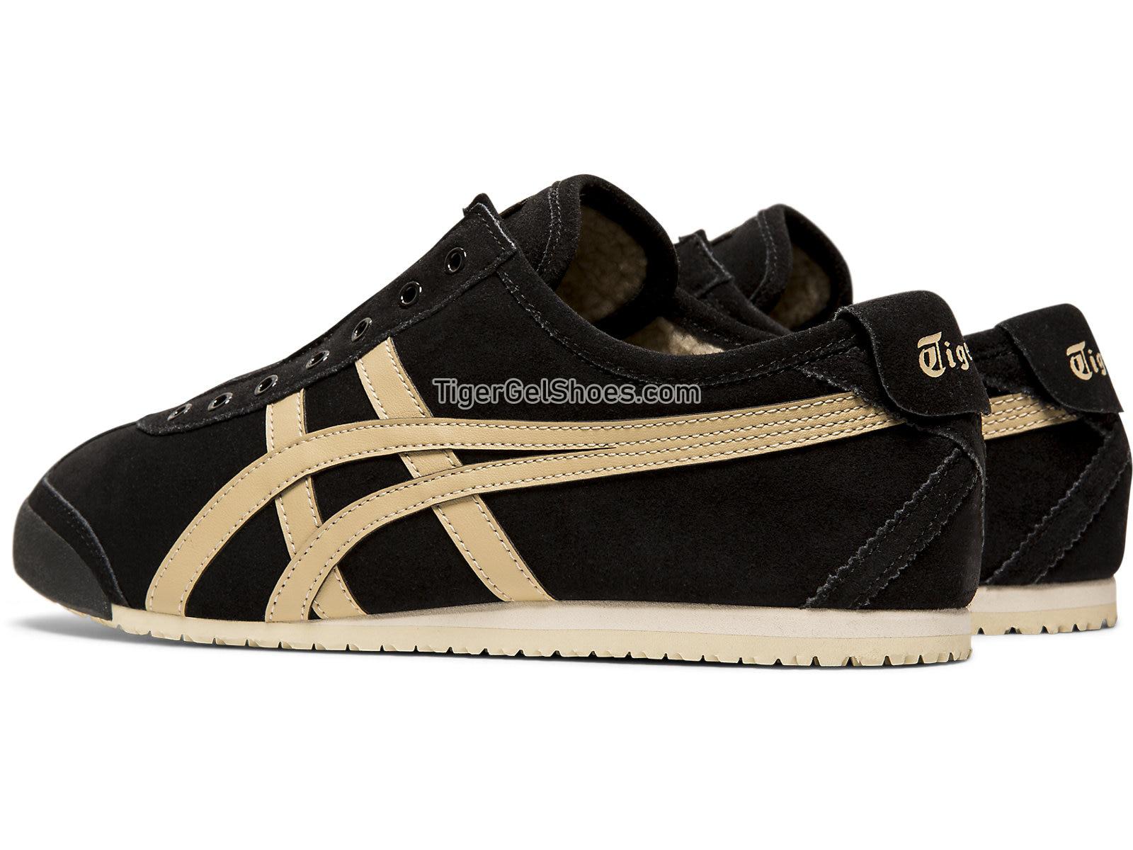 Onitsuka Tiger MEXICO 66 SLIP-ON Black/Wood Crepe 1183A438-001 Mens Womens Shoes
