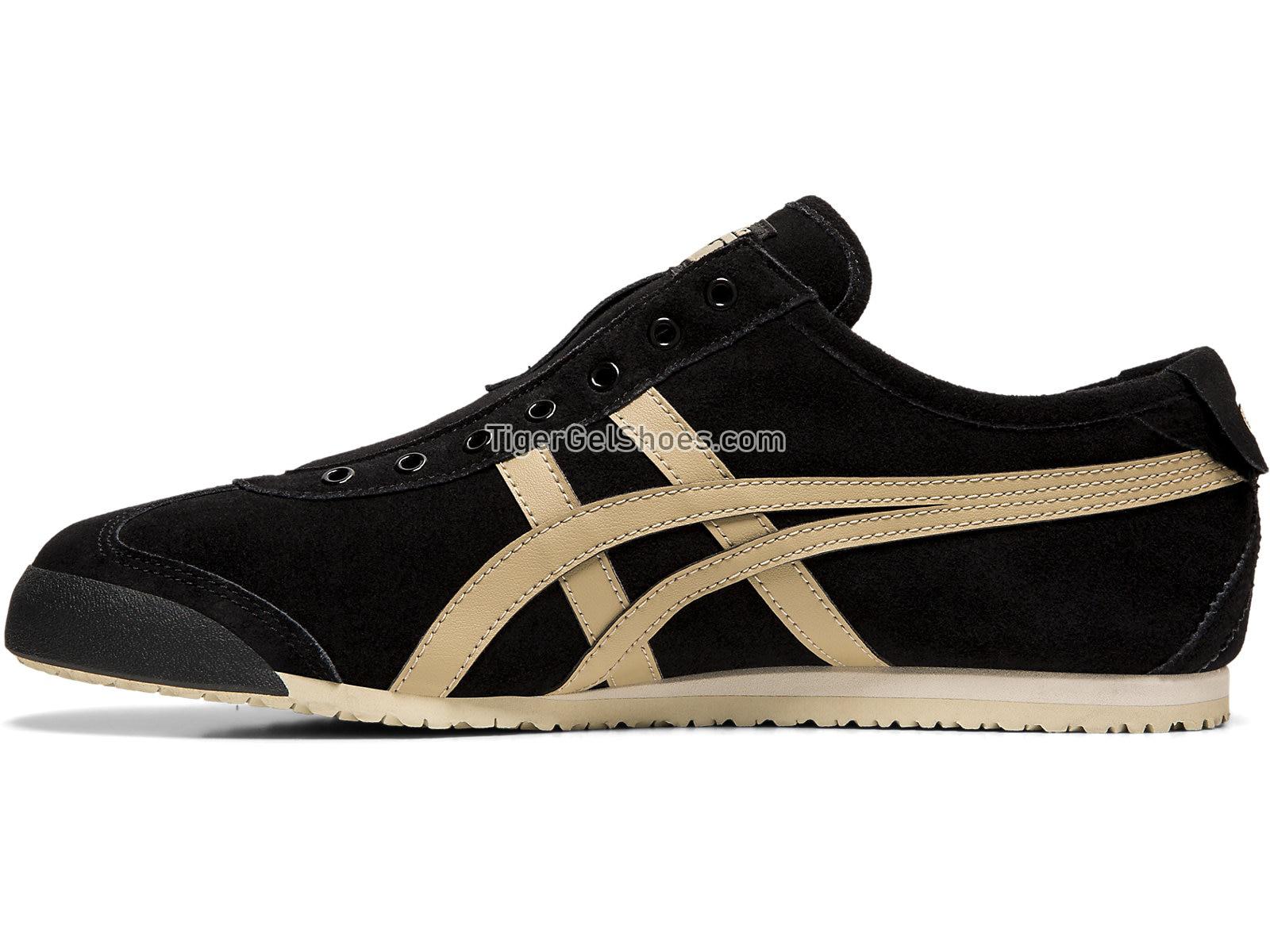 Onitsuka Tiger MEXICO 66 SLIP-ON Black/Wood Crepe 1183A438-001 Mens Womens Shoes