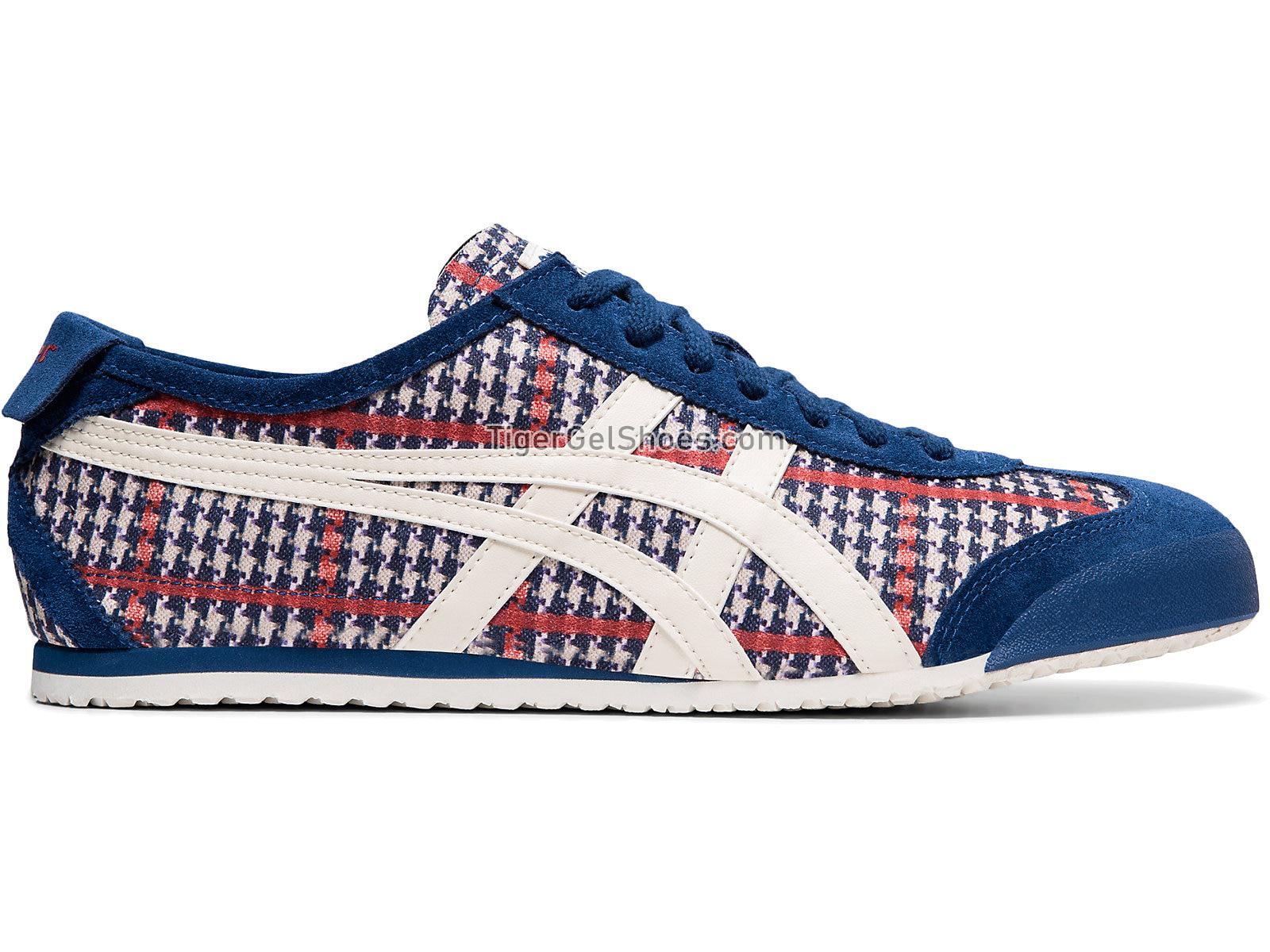 Onitsuka Tiger MEXICO 66 Independence Blue/Cream 1183A444-400 Mens Womens Shoes