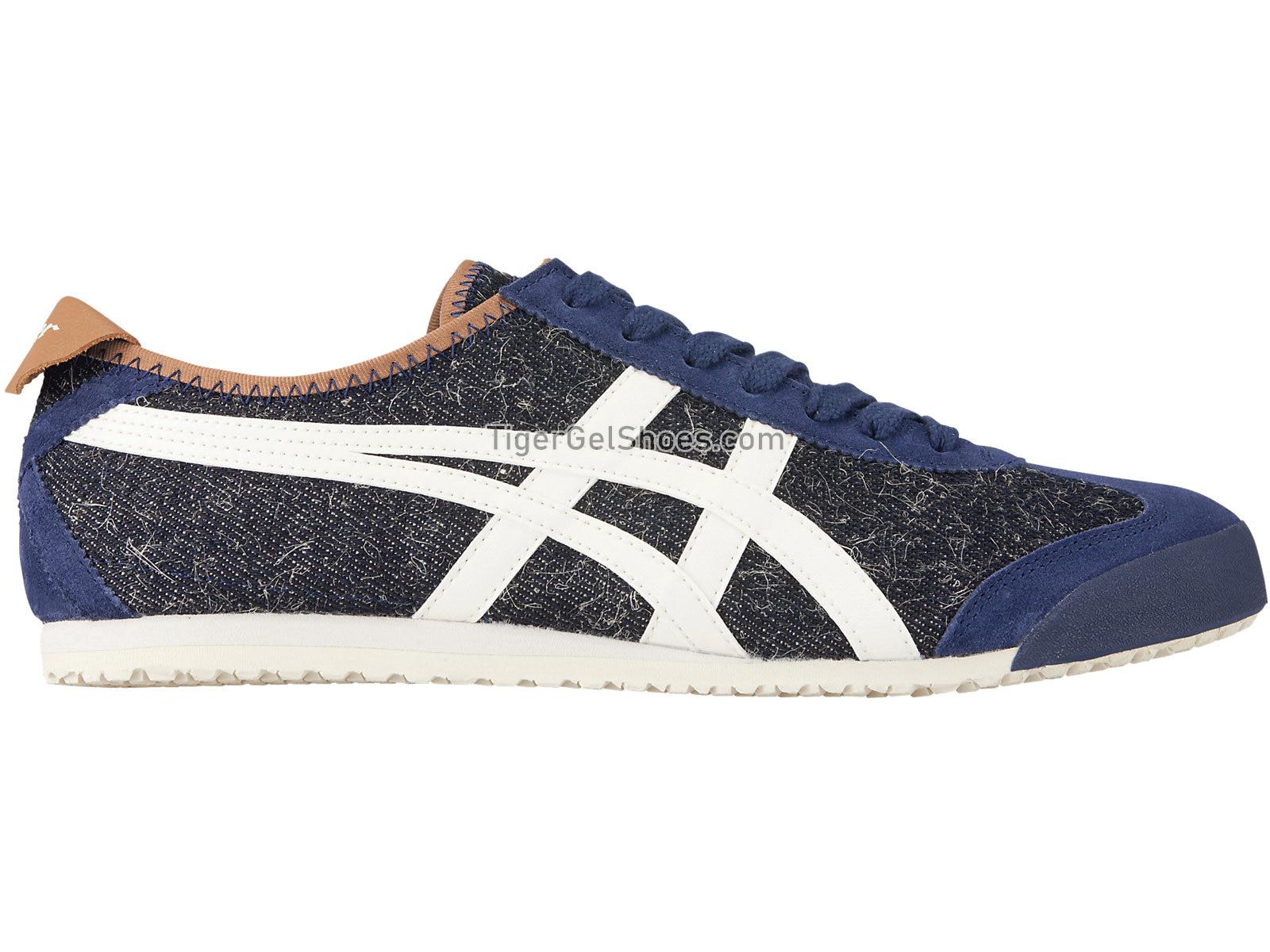 Onitsuka Tiger MEXICO 66 Indigo Denim/Cream 1183A521-400 Mens Womens Shoes
