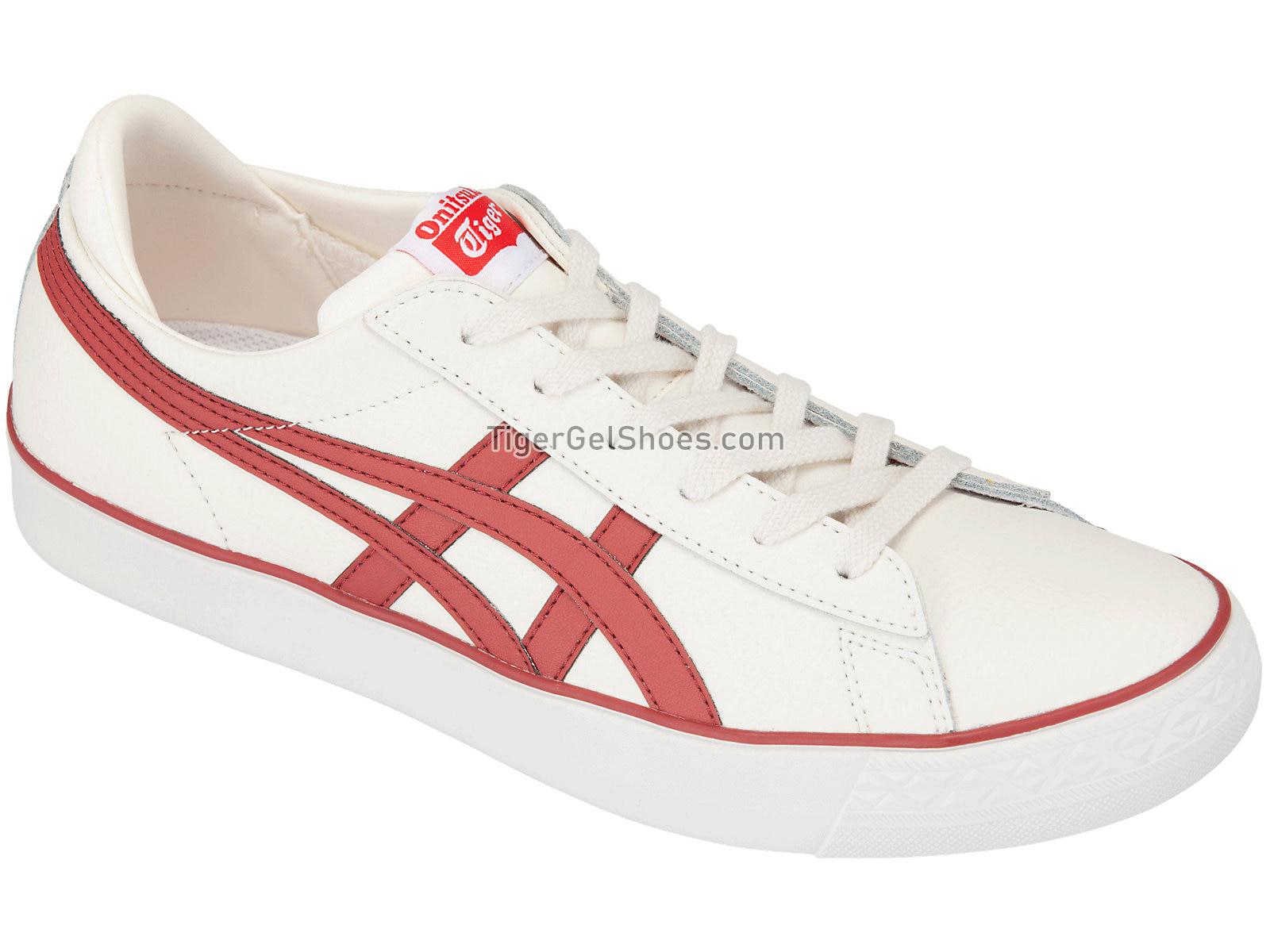 Onitsuka Tiger FABRE BL-S Cream/Burnt Red 1183A400-100 Mens Womens Shoes