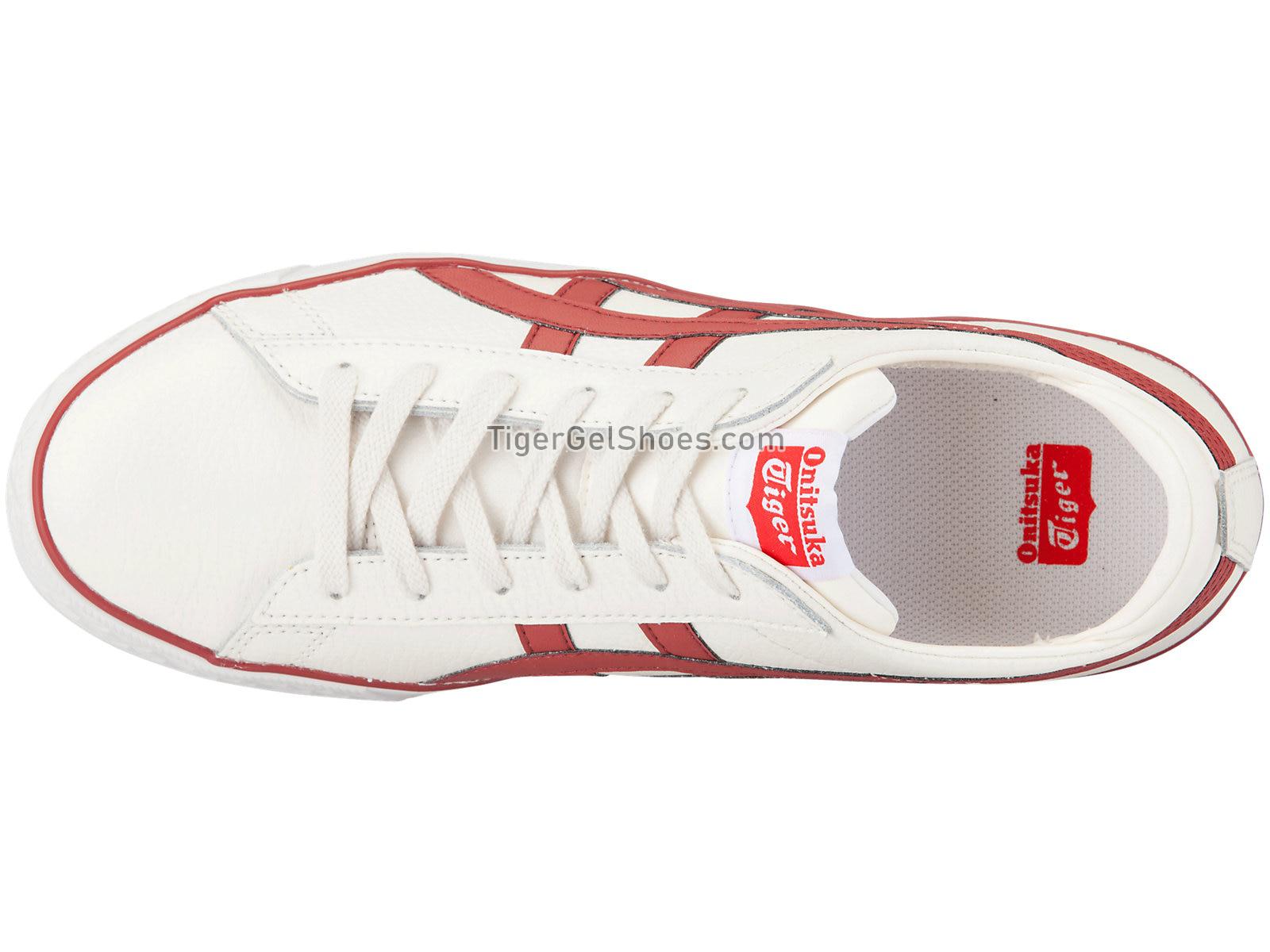 Onitsuka Tiger FABRE BL-S Cream/Burnt Red 1183A400-100 Mens Womens Shoes