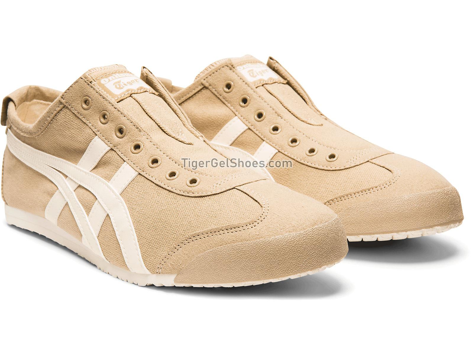 Onitsuka Tiger MEXICO 66 SLIP-ON Wood Crepe/Cream 1183A360-204 Mens Womens Shoes
