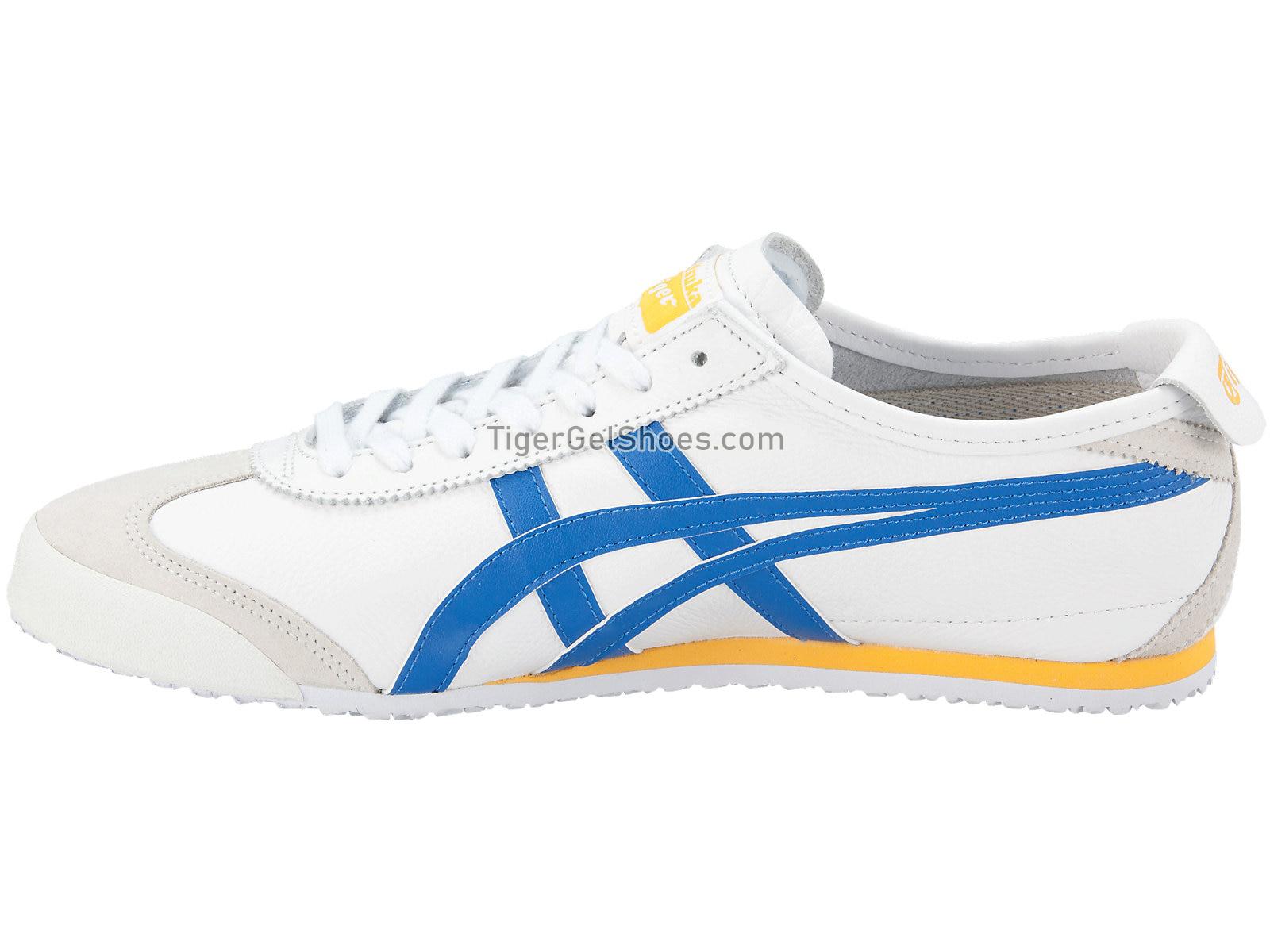 Onitsuka Tiger MEXICO 66 White/Freedom Blue 1183A201-100 Mens Womens Shoes