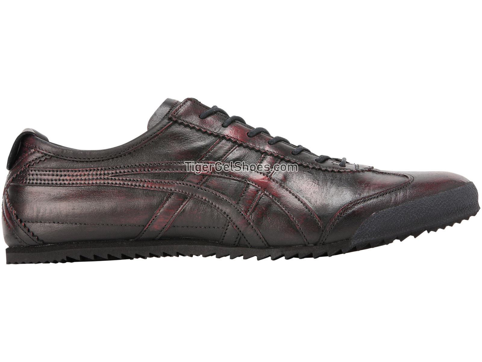 Onitsuka Tiger MEXICO 66 DELUXE Black/Classic Red D8G0L-9023 Mens Womens Shoes
