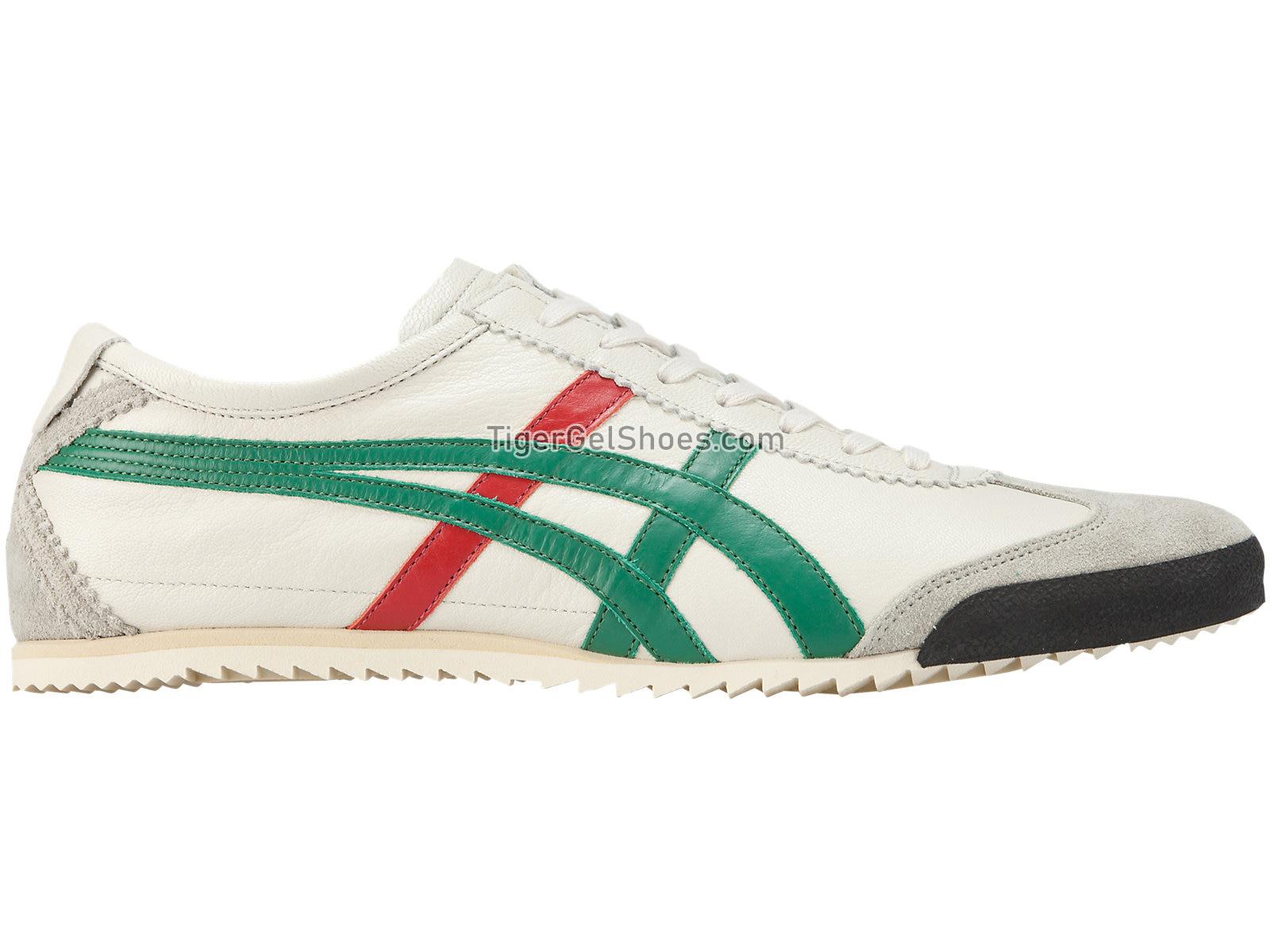 Onitsuka Tiger MEXICO 66 DELUXE Cream/Green 1181A012-105 Mens Womens Shoes