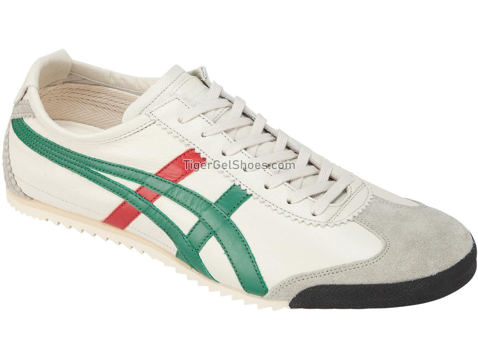 Onitsuka Tiger MEXICO 66 DELUXE Cream/Green 1181A012-105 Mens Womens Shoes