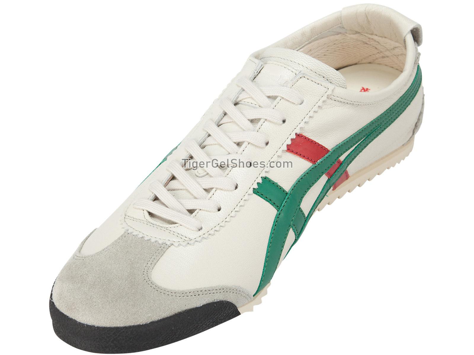 Onitsuka Tiger MEXICO 66 DELUXE Cream/Green 1181A012-105 Mens Womens Shoes