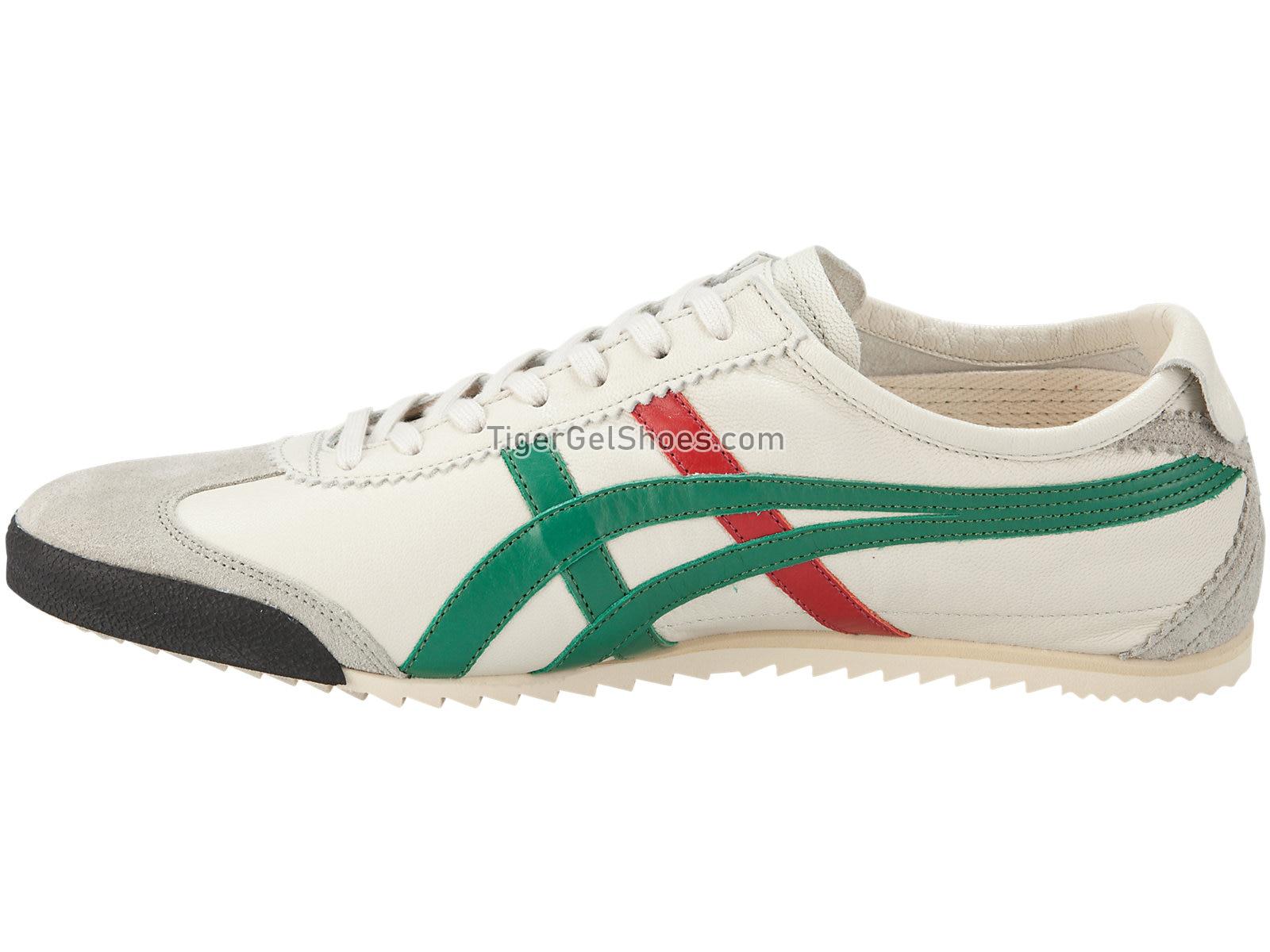 Onitsuka Tiger MEXICO 66 DELUXE Cream/Green 1181A012-105 Mens Womens Shoes