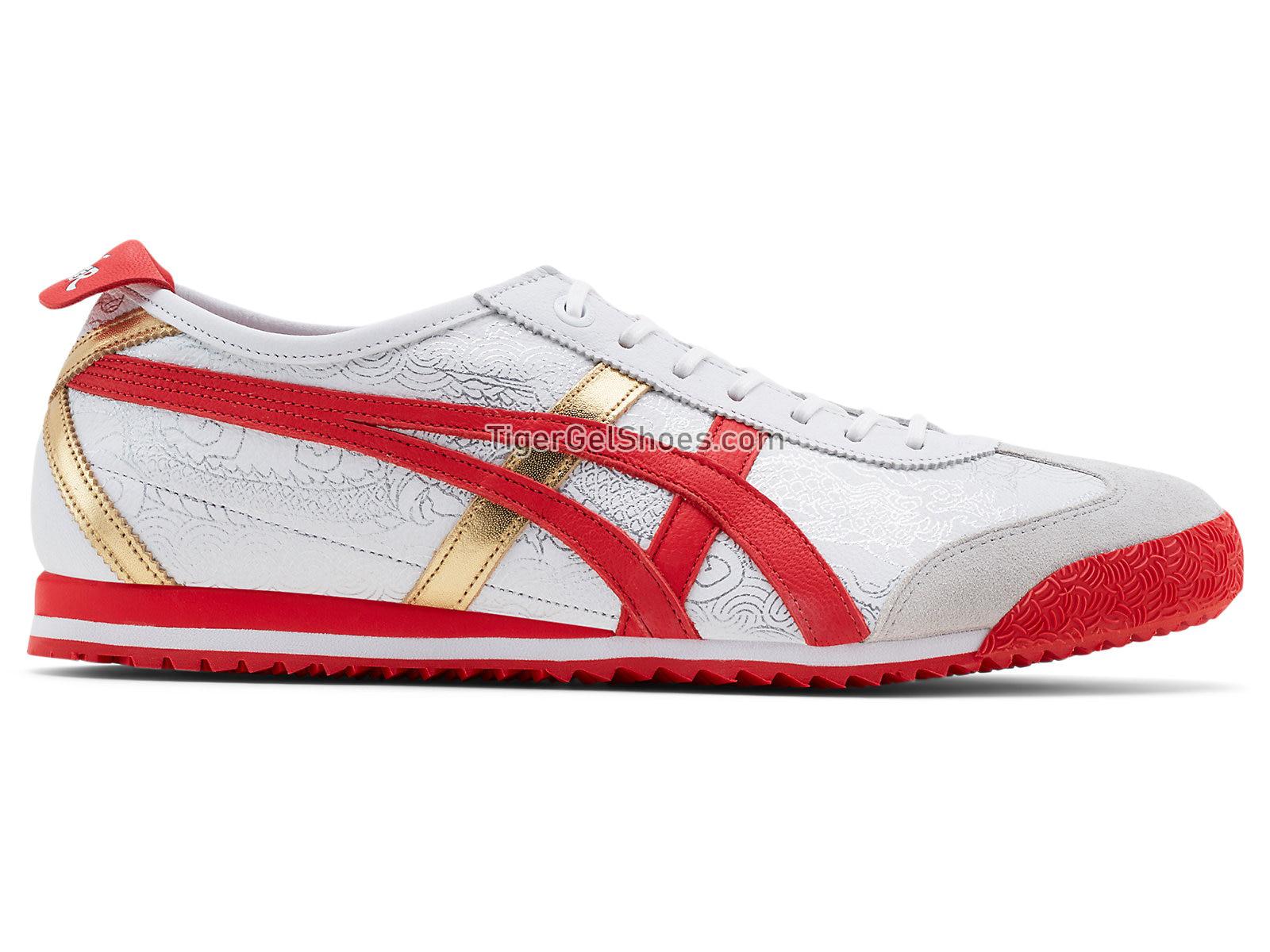 Onitsuka Tiger MEXICO 66 SD White/Fiery Red 1183A547-101 Mens Womens Shoes