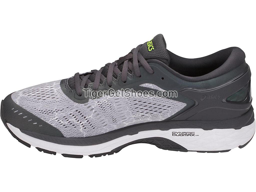 Asics GEL-Kayano 24 Lite-Show Mid Grey/Dark Grey/Safety Yellow T8A4N-9695 Mens Running Shoes