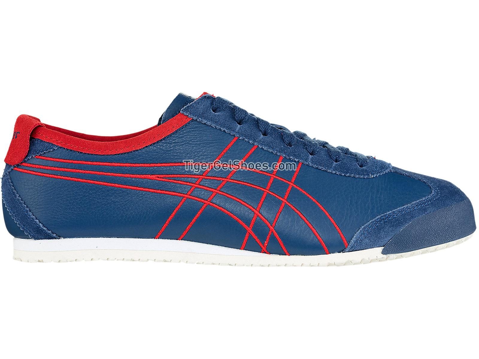 Onitsuka Tiger MEXICO 66 Midnight Blue/Classic Red 1183A349-400 Mens Womens Shoes